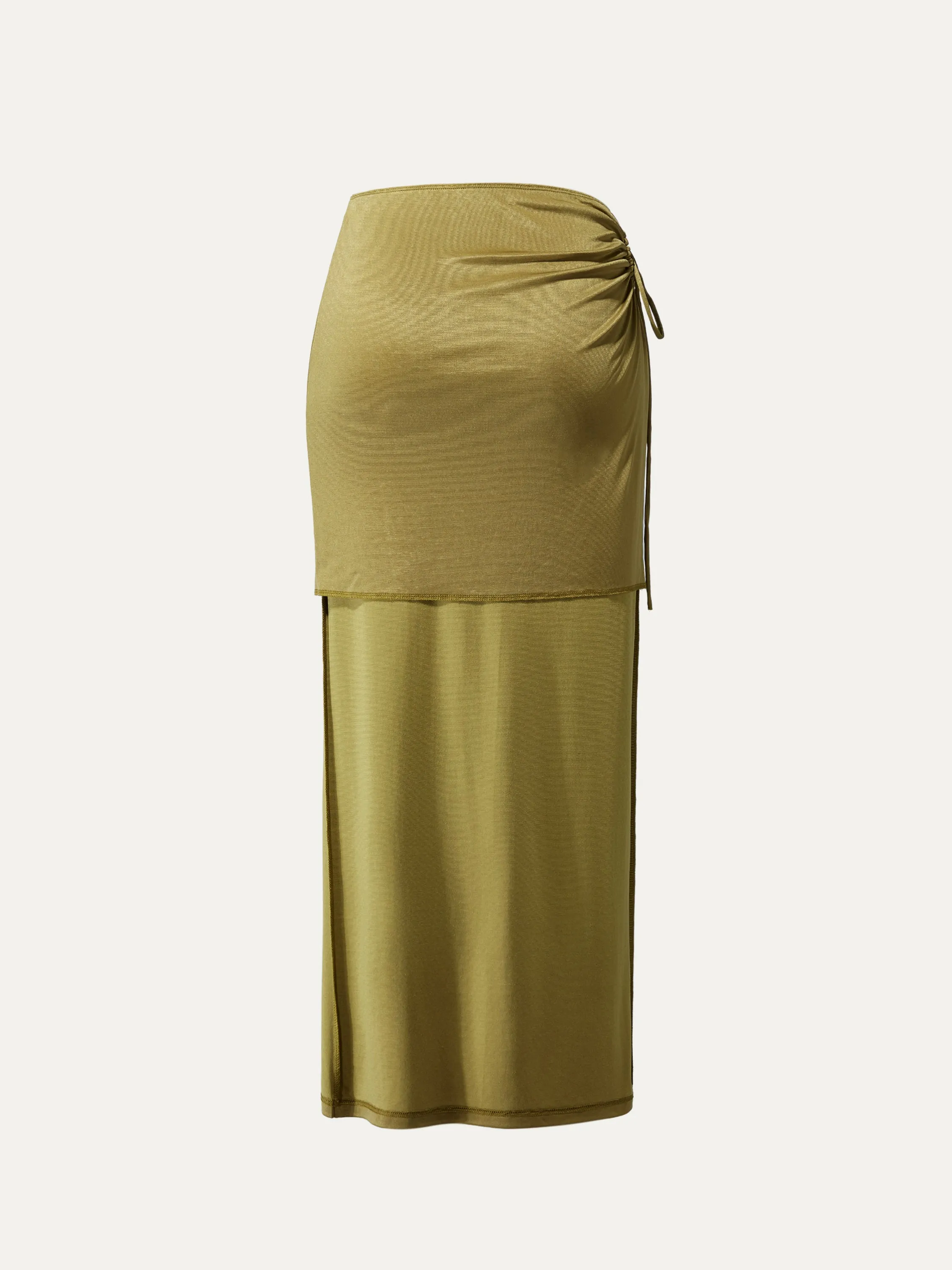 Silk-Like Acetate Irisa Midi Skirt sold by ogl move product image thumbnail 3