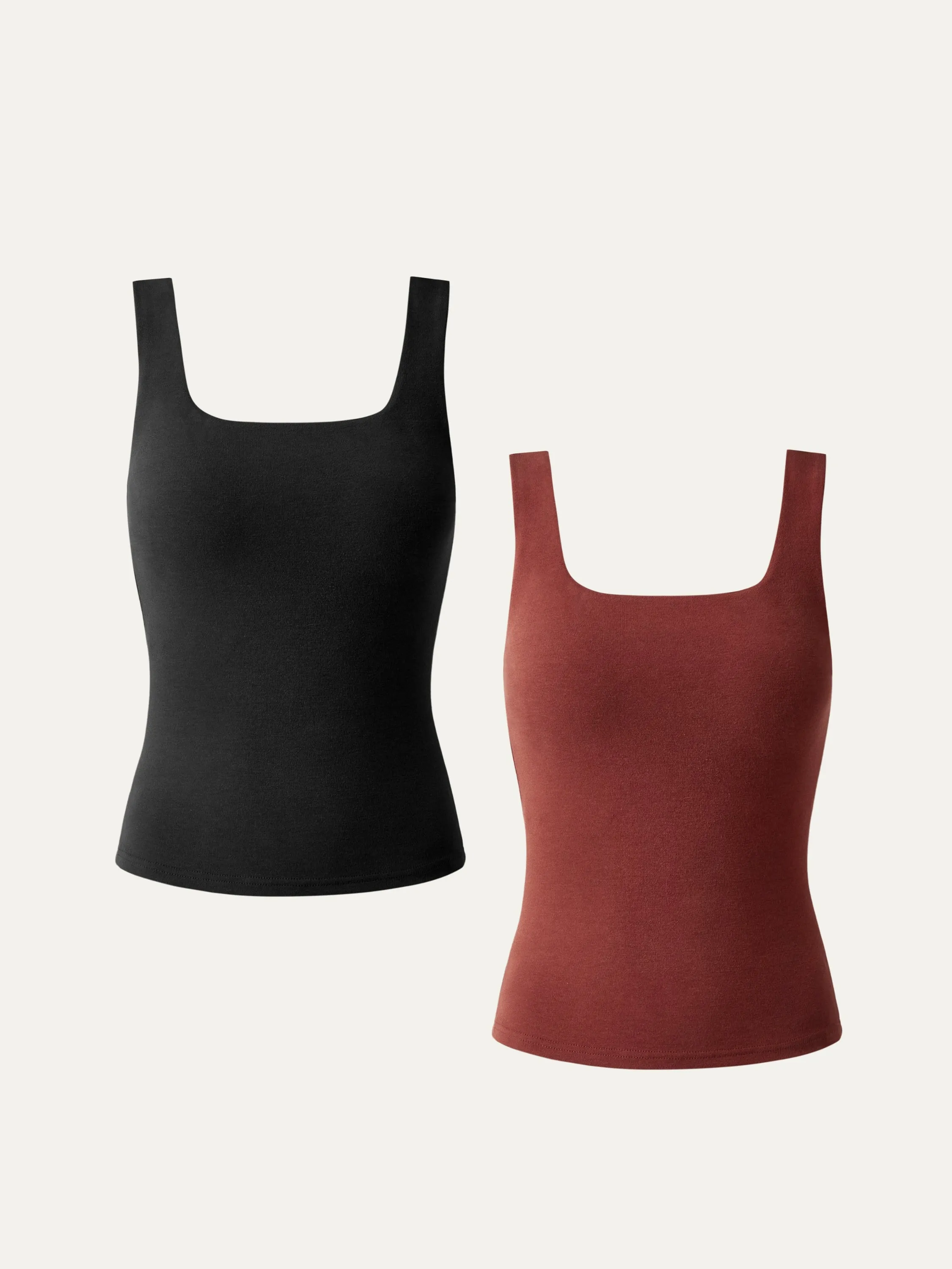 2Pcs Set Tuckable Soft Brushed Brami Tank sold by ogl move product image thumbnail 5