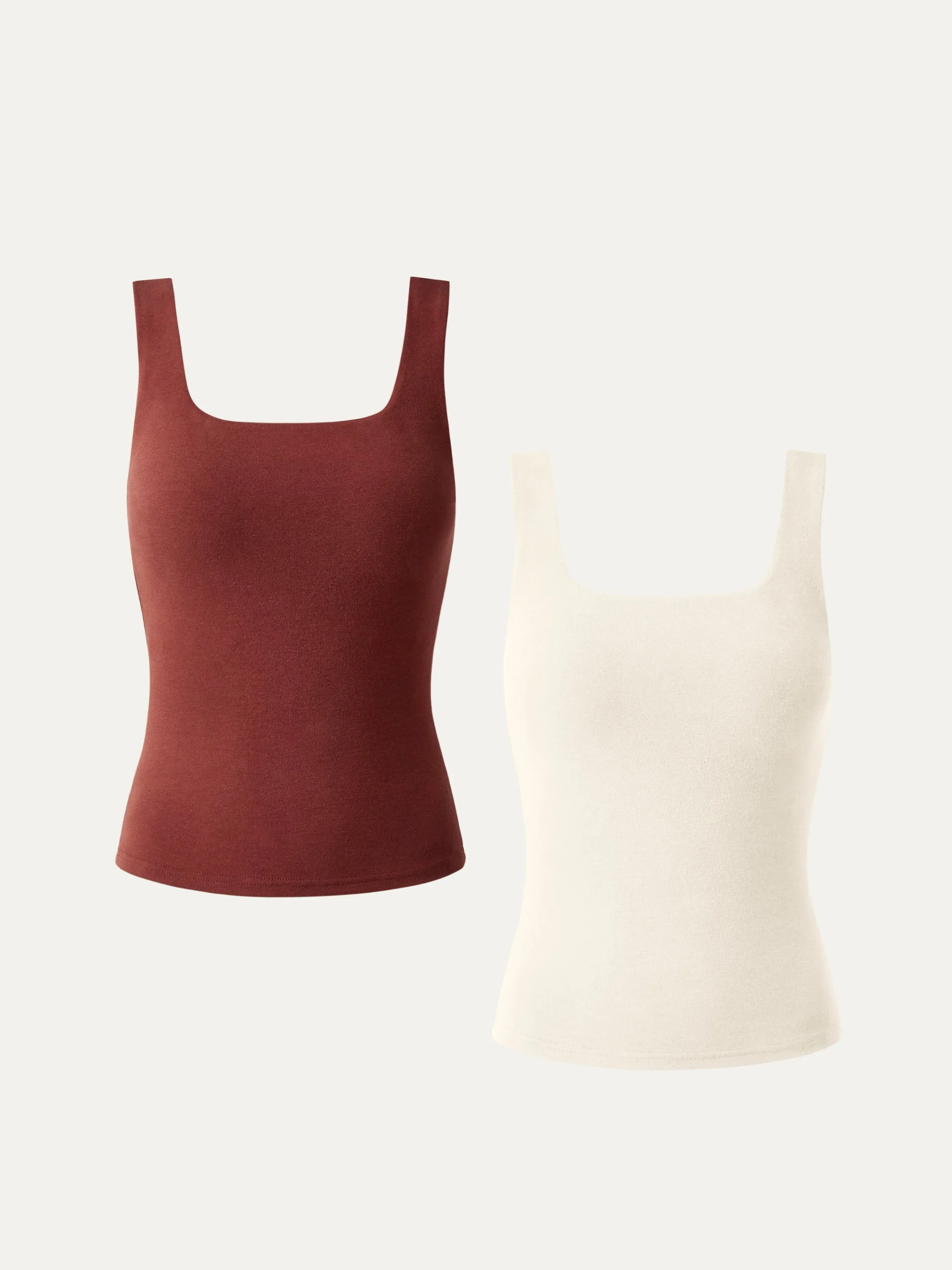 2Pcs Set Tuckable Soft Brushed Brami Tank sold by ogl move product image thumbnail 3