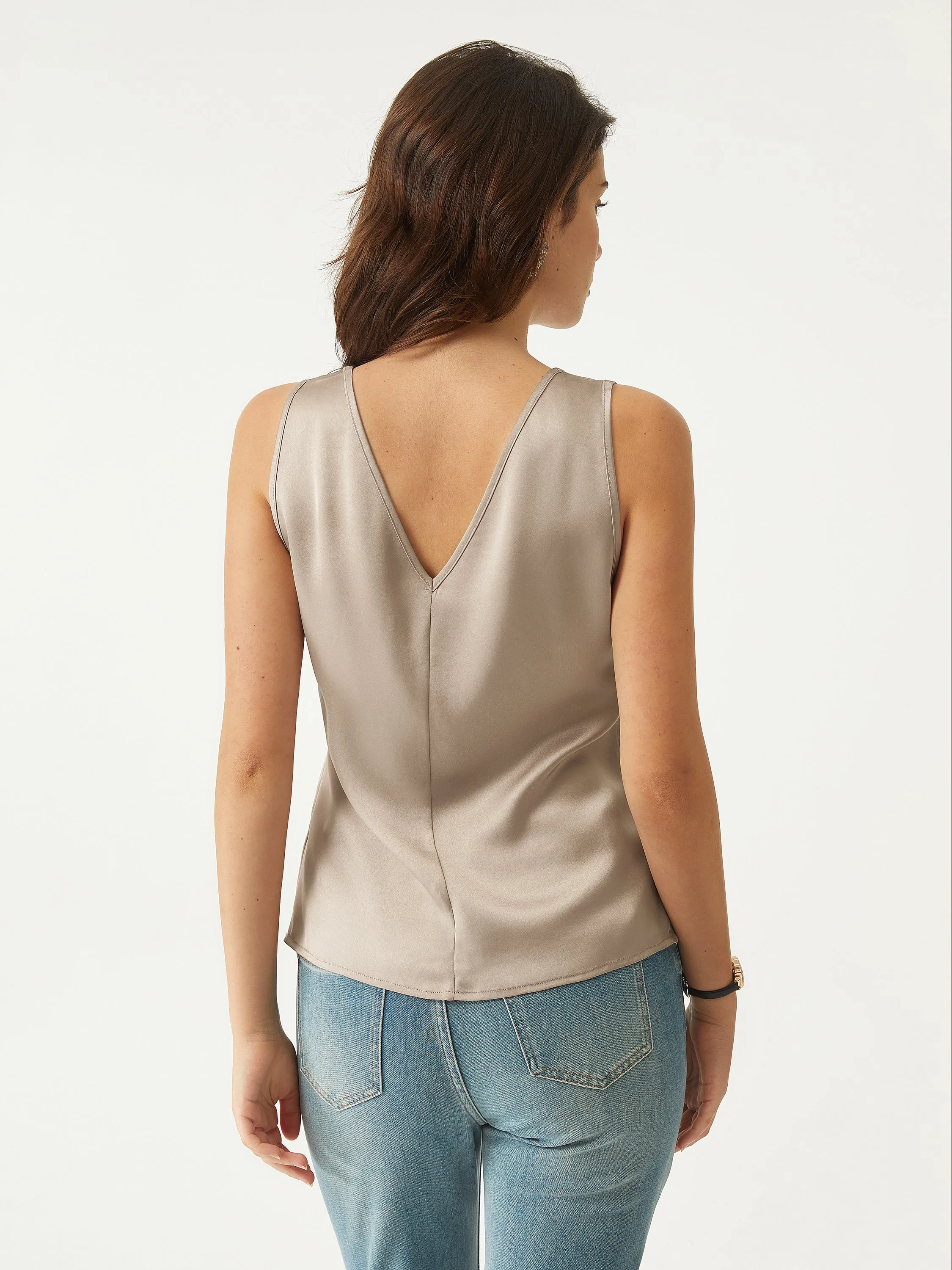 Graceful Acetate V-Neck Tank sold by ogl move product image thumbnail 4