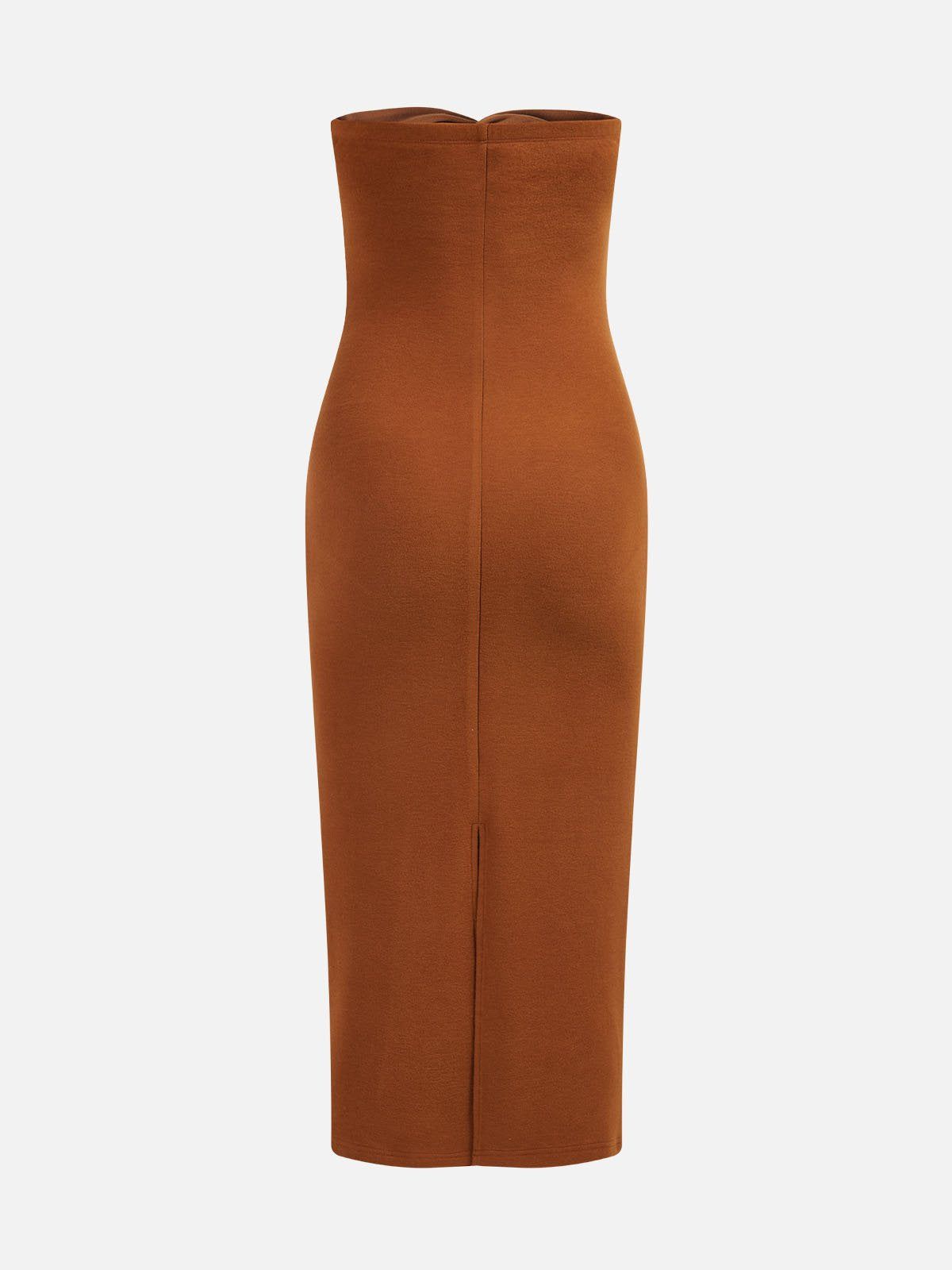 Eco-Mousse® Brushed Twist Front Midi Dress sold by ogl move product image thumbnail 7
