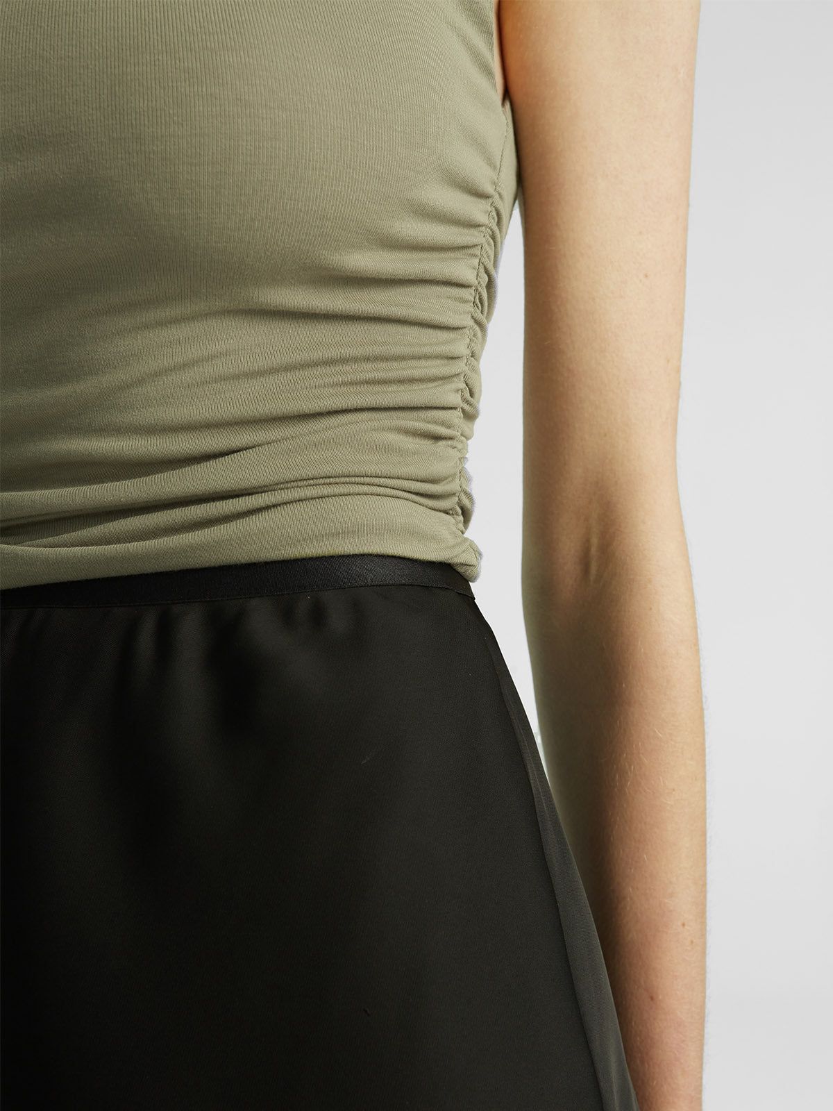 Eco-SkinKiss® Workleisure Mock Neck Ruched Sides Tank Top sold by ogl move product image thumbnail 17