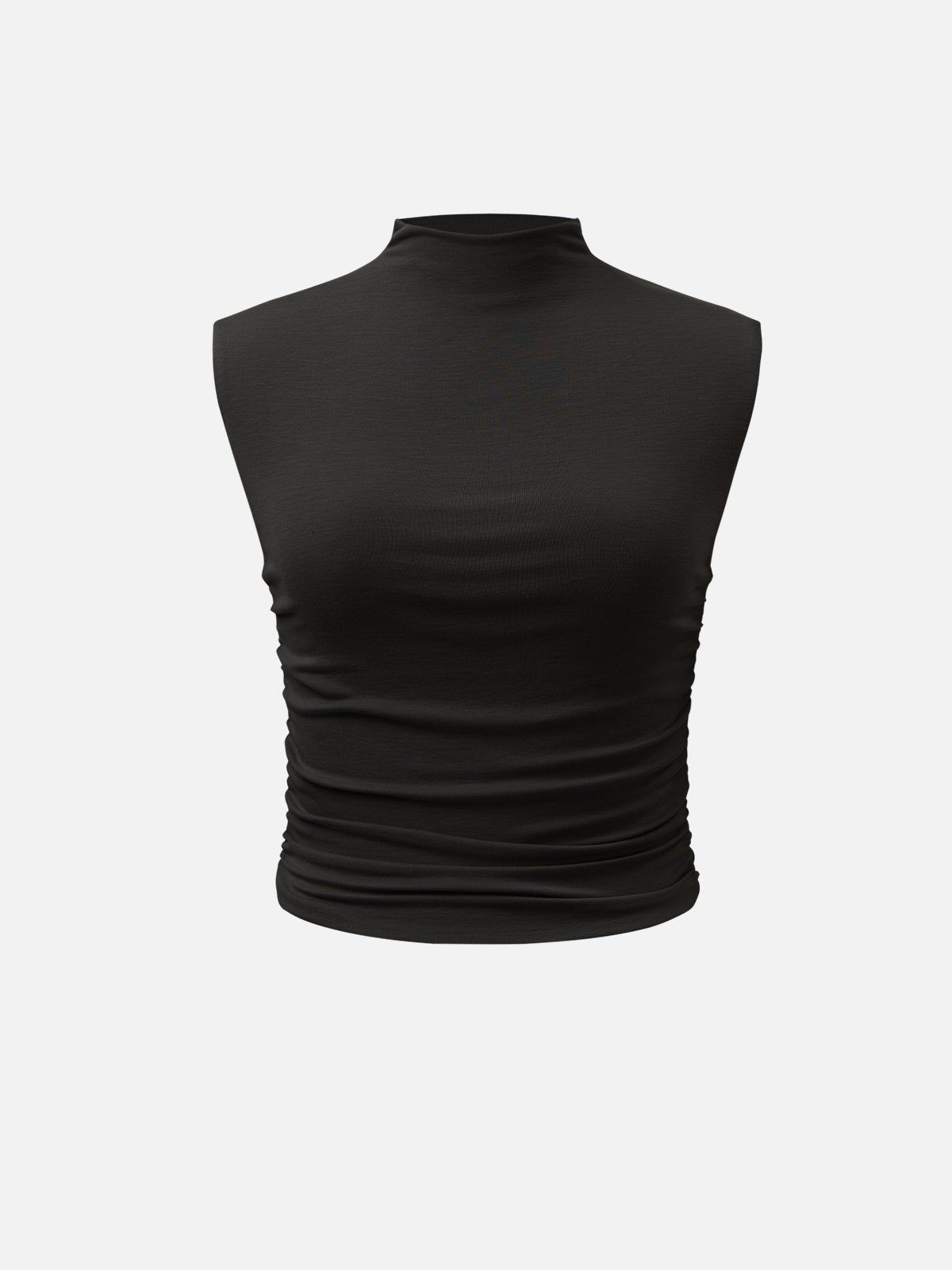 Eco-SkinKiss® Workleisure Mock Neck Ruched Sides Tank Top sold by ogl move product image thumbnail 18