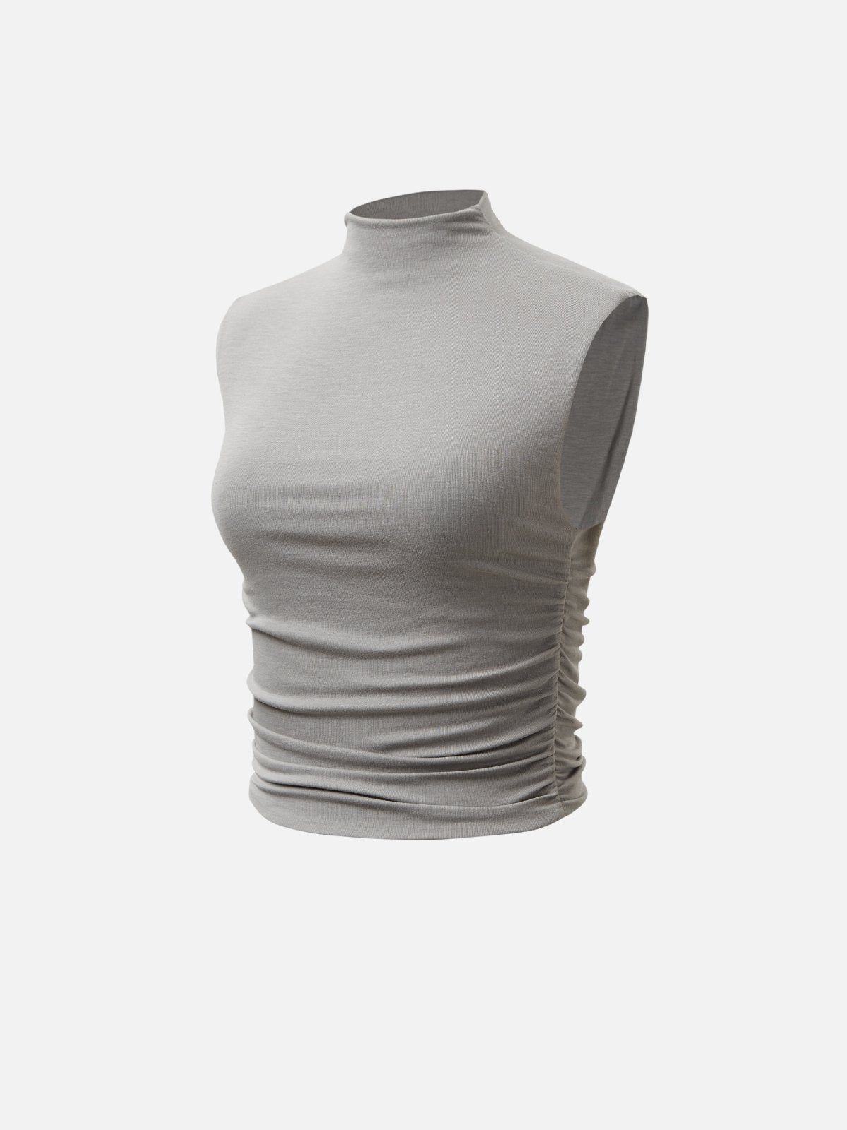 Eco-SkinKiss® Workleisure Mock Neck Ruched Sides Tank Top sold by ogl move product image thumbnail 2