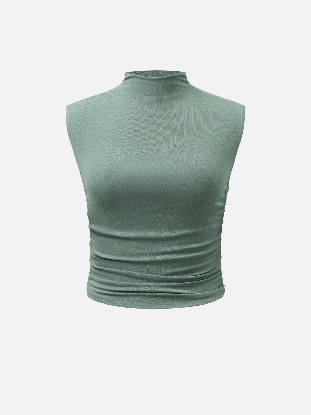 Eco-SkinKiss® Workleisure Mock Neck Ruched Sides Tank Top sold by ogl move product image thumbnail 19