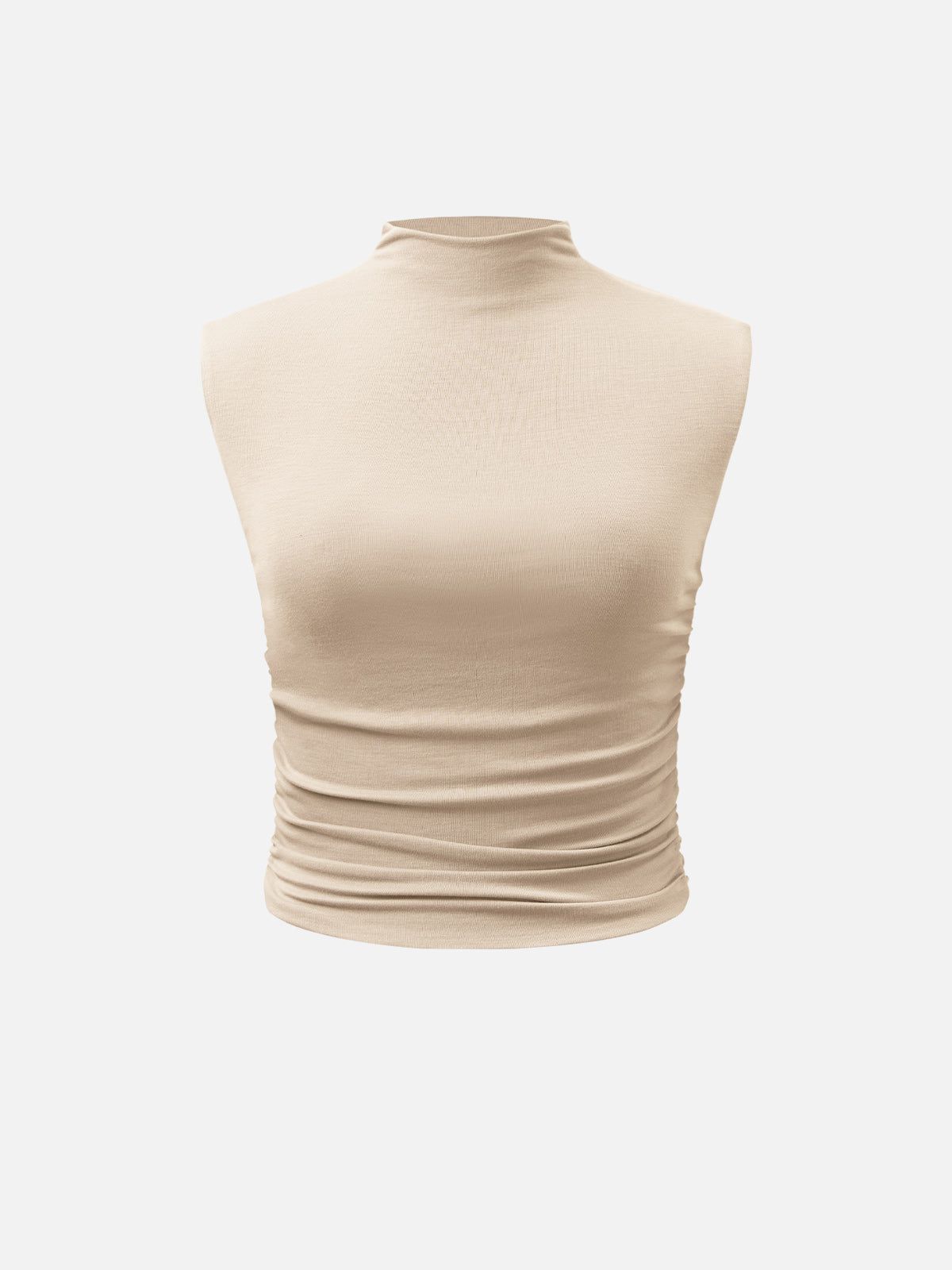 Eco-SkinKiss® Workleisure Mock Neck Ruched Sides Tank Top sold by ogl move product image thumbnail 8