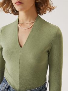 Eco-Mousse® Anti-Bacteria Sharp V-Neck Top sold by ogl move