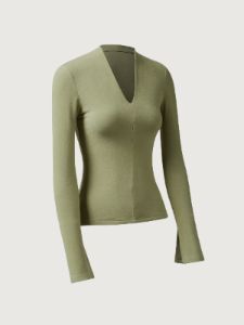 Eco-Mousse® Anti-Bacteria Sharp V-Neck Top sold by ogl move