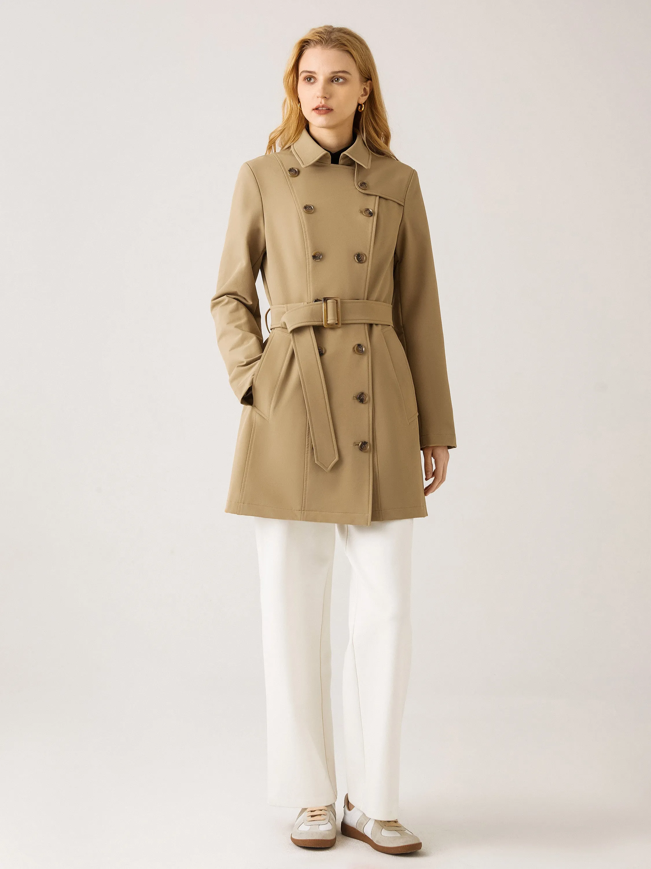 Matte Water-Repellent Trench Coat sold by ogl move product image thumbnail 3