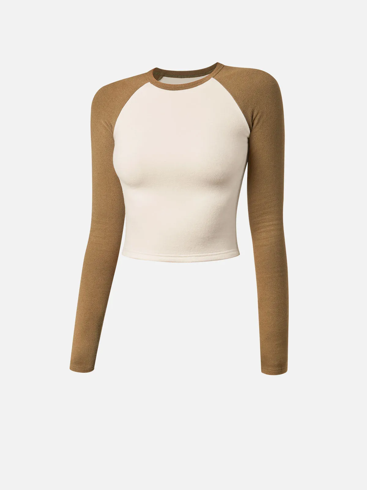 Eco-Mousse® Thermal Raglan Contrast Sleeve Top sold by ogl move