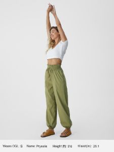 Smocked Flatter-Waist Jogger sold by ogl move