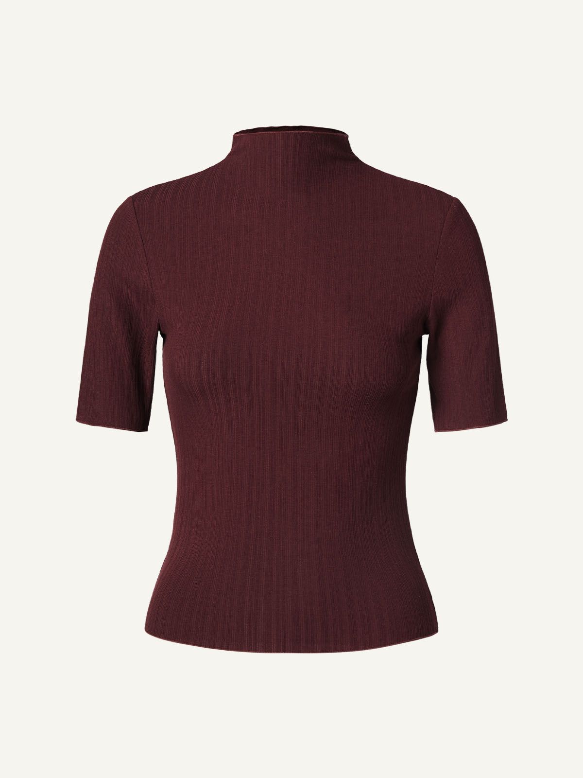 Textured Mock Neck Mid-Sleeves Top sold by ogl move product image thumbnail 2