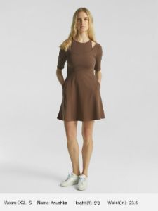 Mid-Length Sleeve Cutout Shoulder Mini Dress sold by ogl move