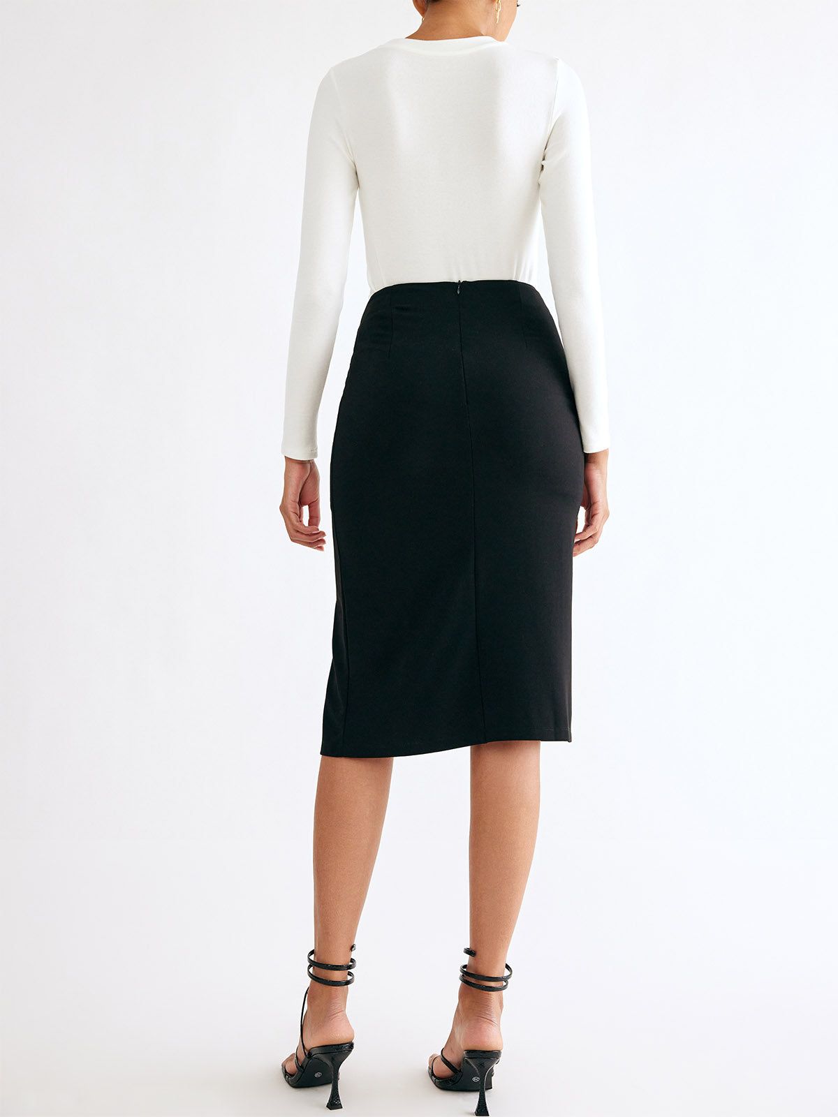 High Waist Side Slit Skirt sold by ogl move product image thumbnail 3