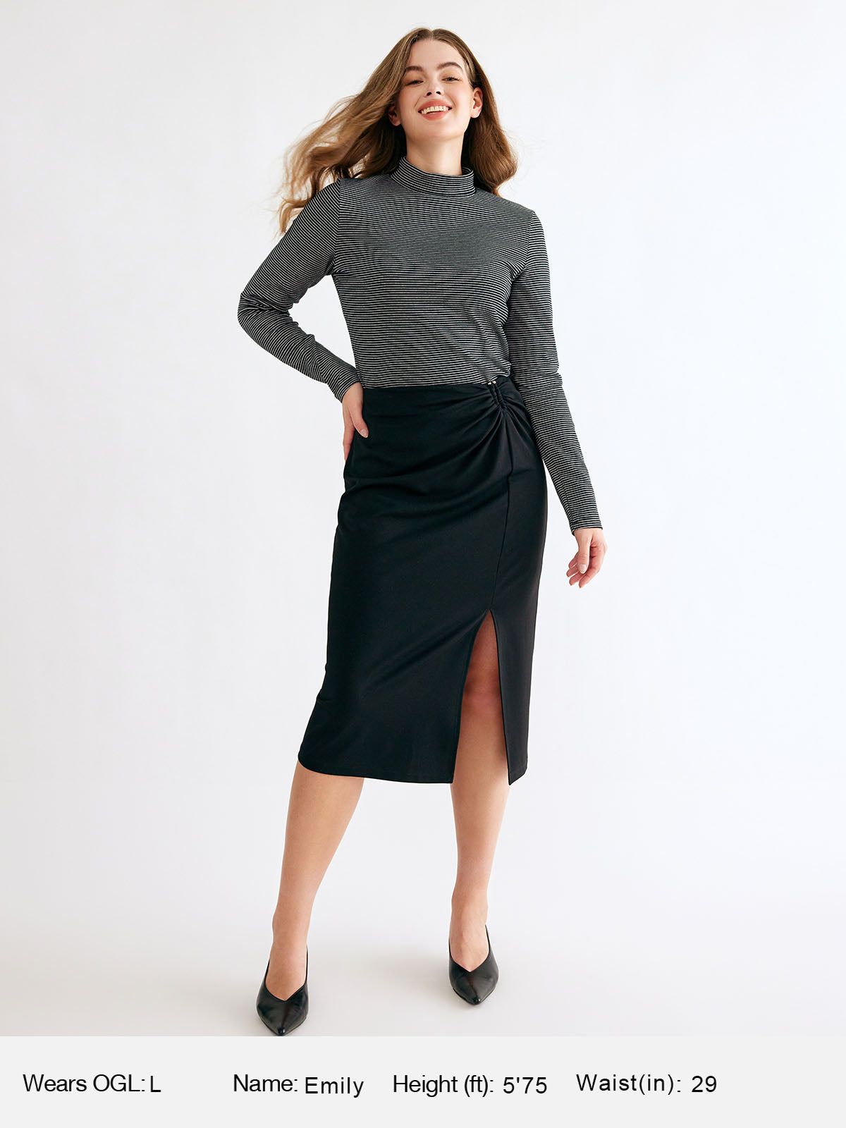 High Waist Side Slit Skirt sold by ogl move product image thumbnail 5