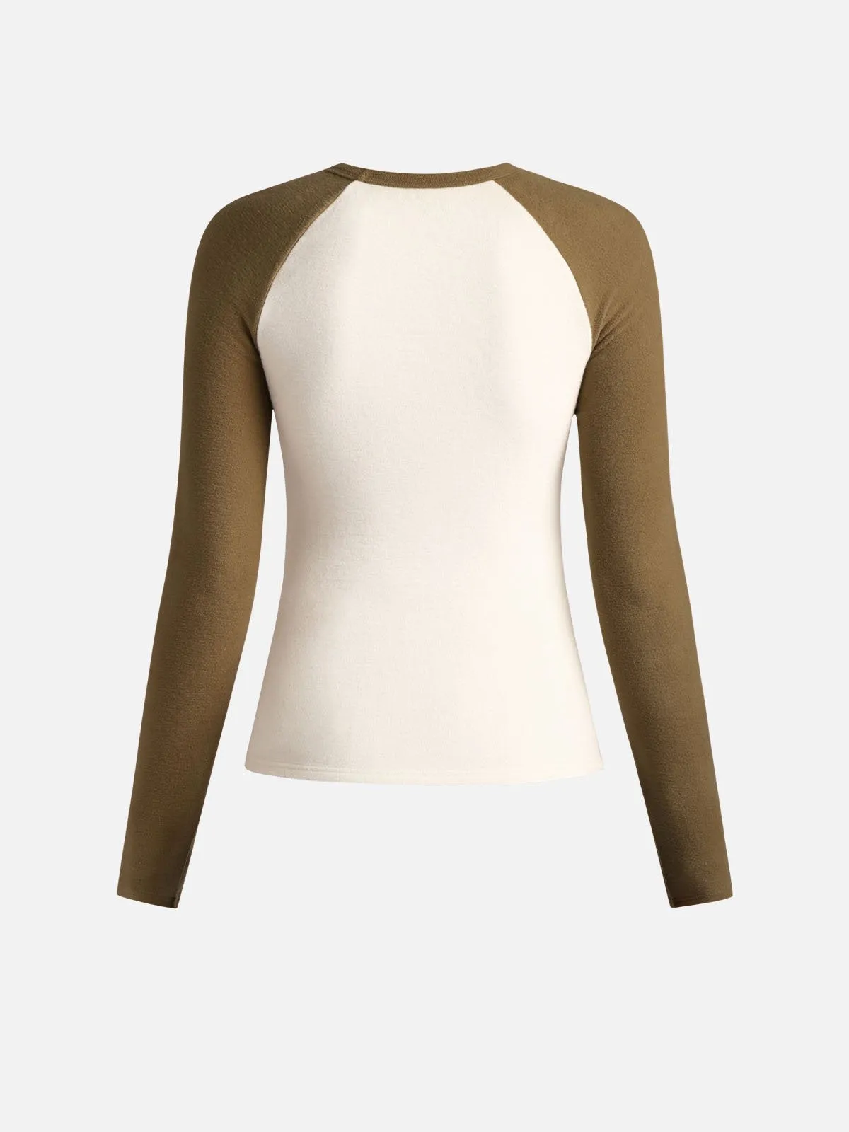 Thermal Raglan Sleeve Hip Length Top sold by ogl move product image thumbnail 4