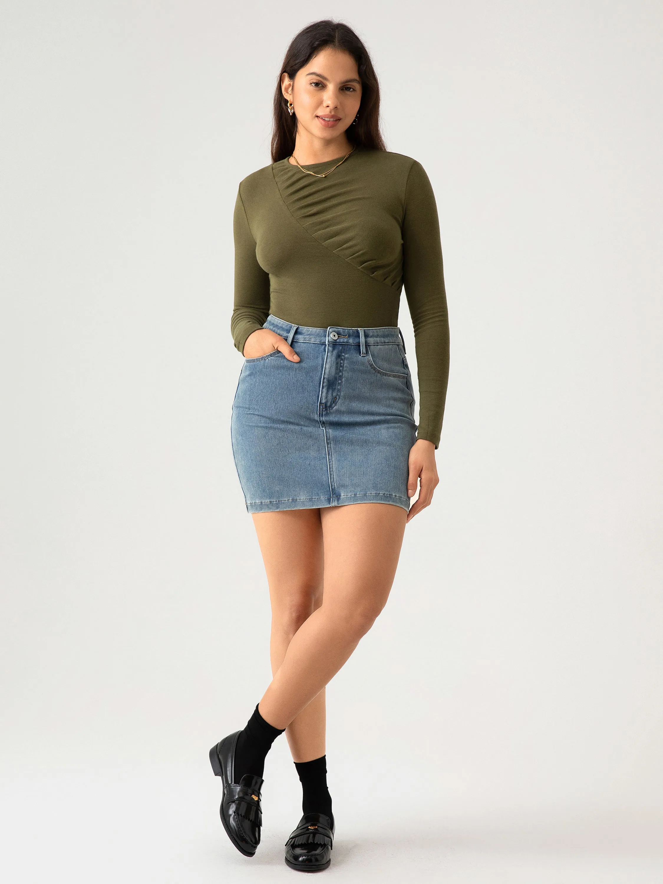 Asymmetrical Tucks Top sold by ogl move product image thumbnail 5