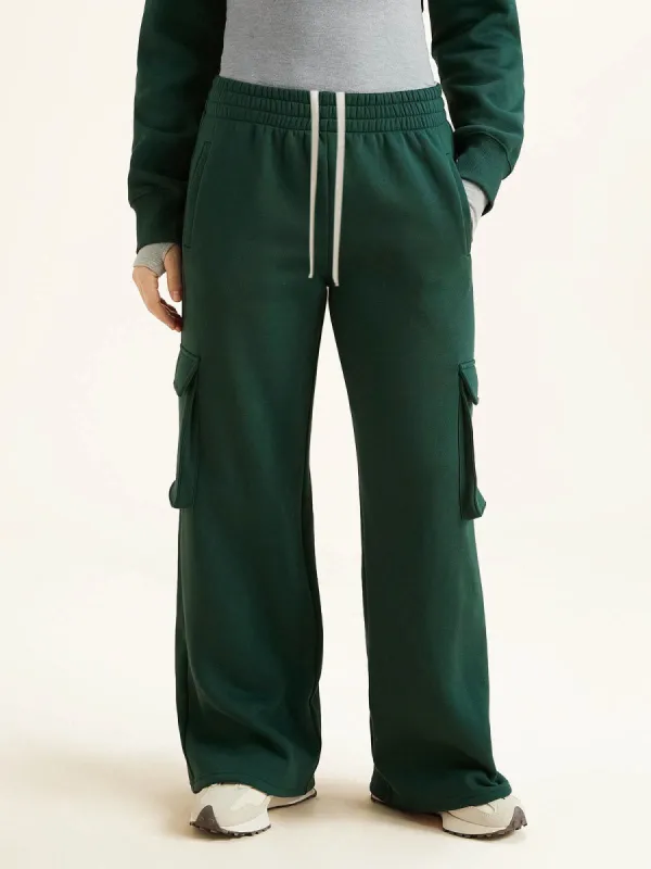 Polar Fleece Elastic Waist Cargo Pants sold by ogl move
