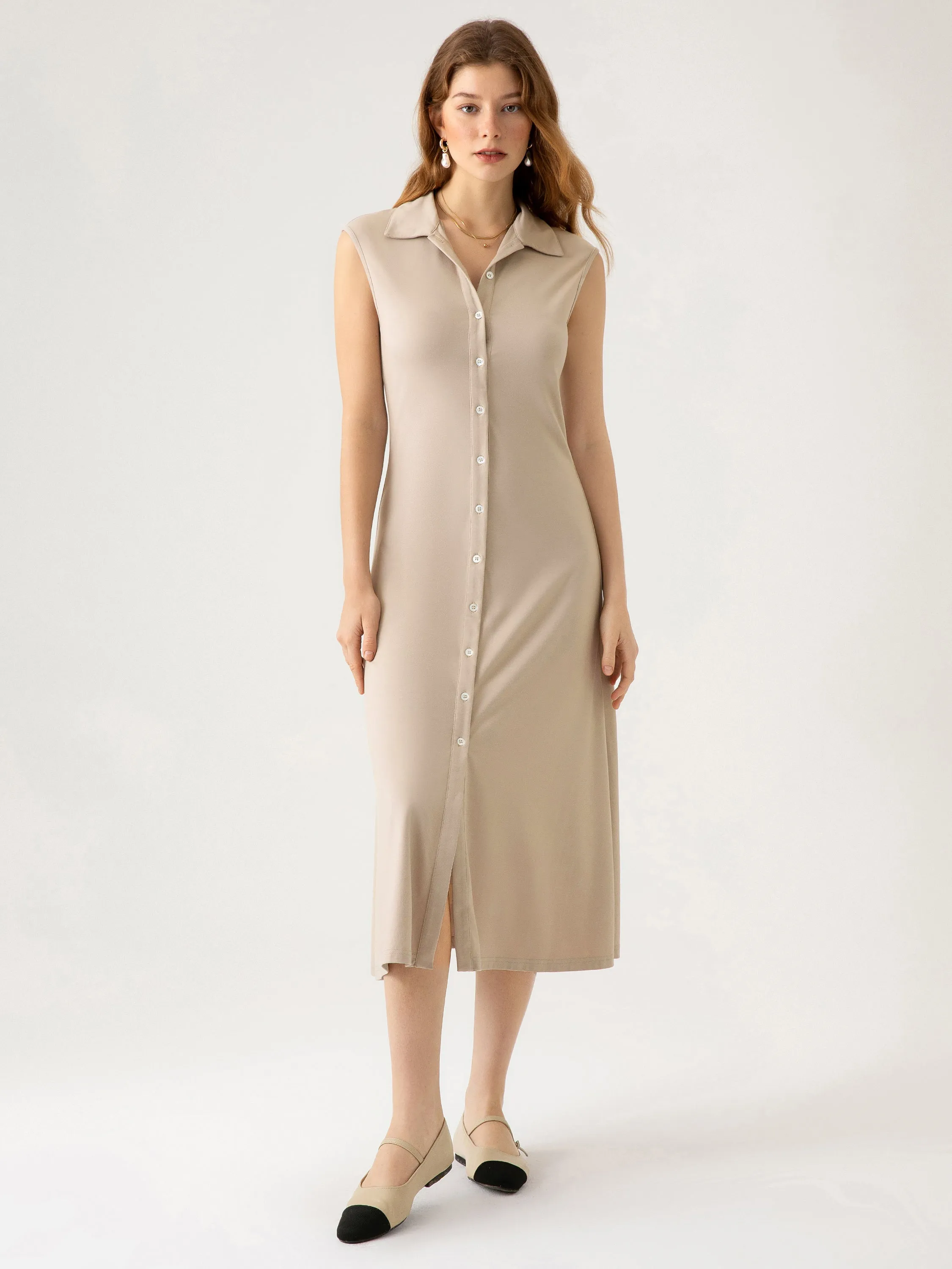 Cap Sleeve Shirt Dress sold by ogl move product image thumbnail 3