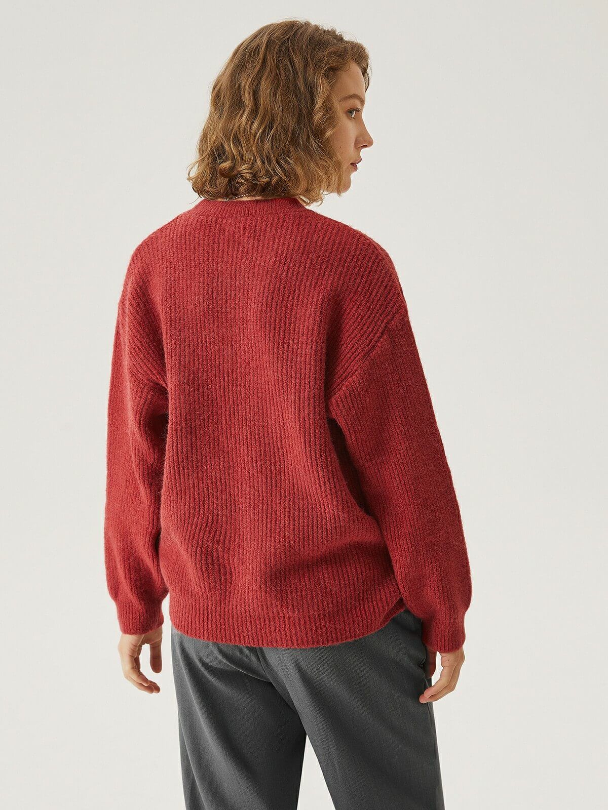 Fine-Knit Drop Shoulder Sweater sold by ogl move product image thumbnail 6