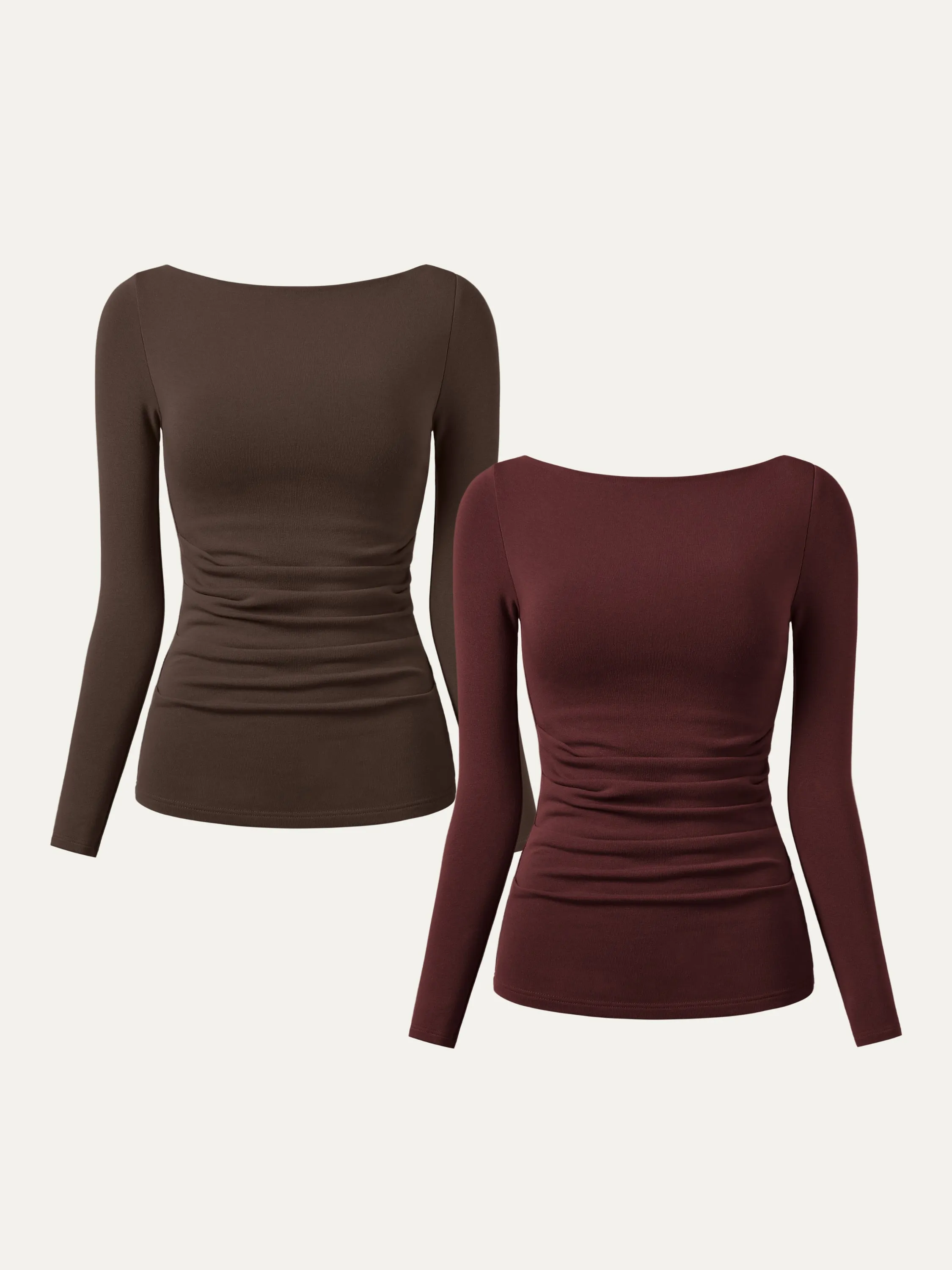 2Pcs Set Boatneck Tucks Brami Top sold by OGLmove product image thumbnail 5