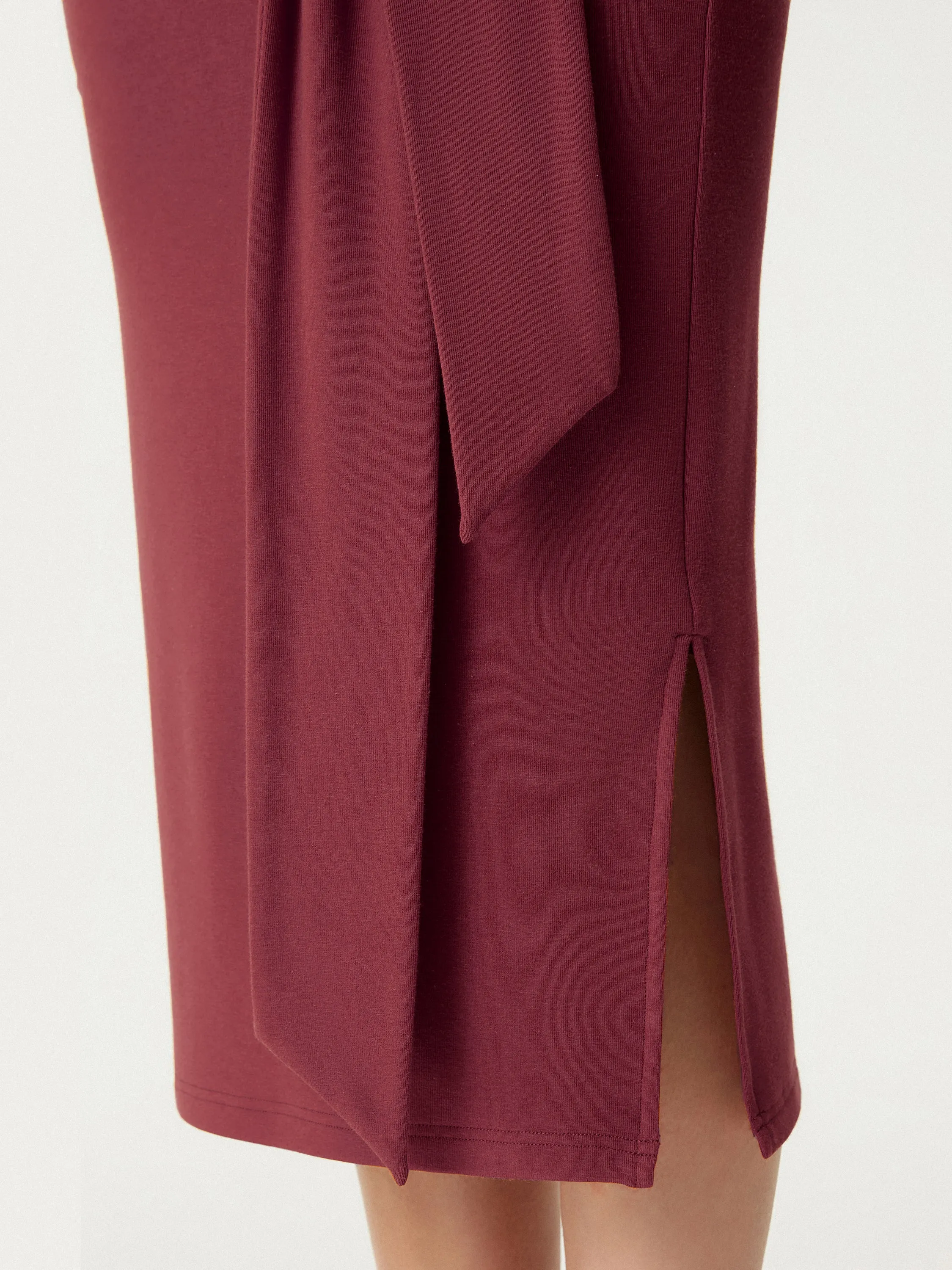 High Waisted Split Hem Midi Skirt sold by ogl move product image thumbnail 5
