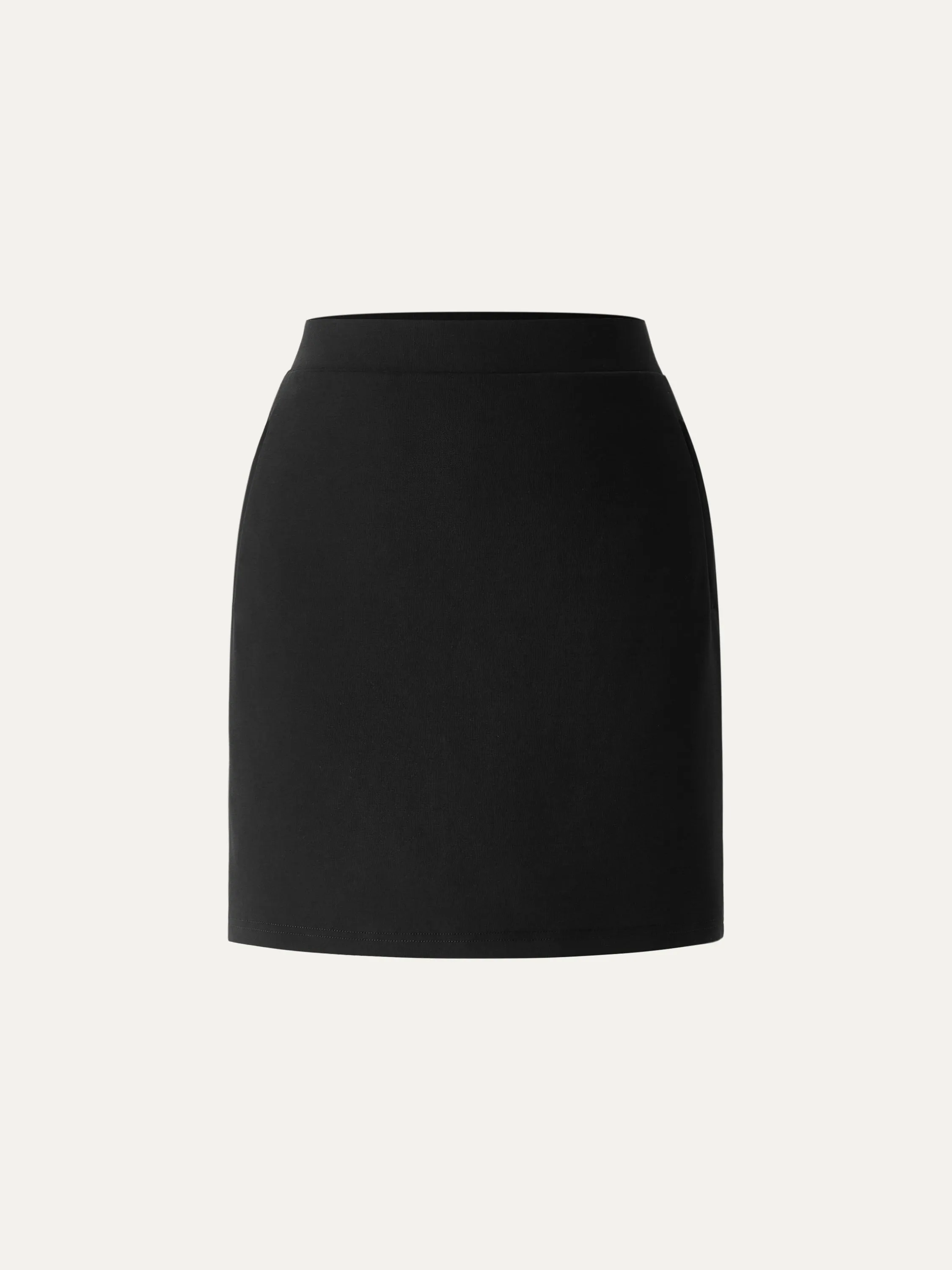 High Waisted Side Zip Pocket A Line Mini Skirt sold by ogl move product image thumbnail 4
