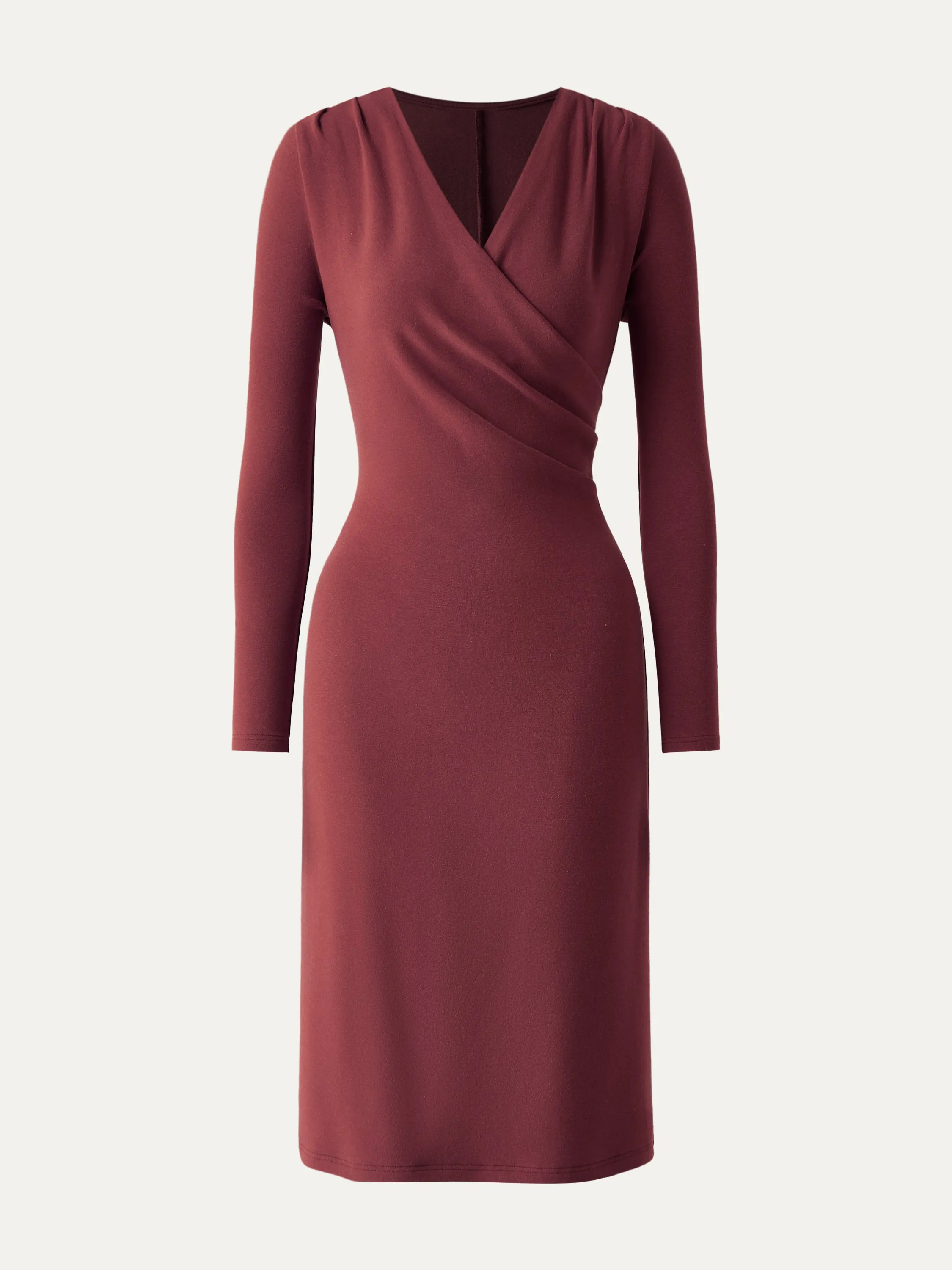 V Neck Pleated Midi Dress sold by ogl move product image thumbnail 3