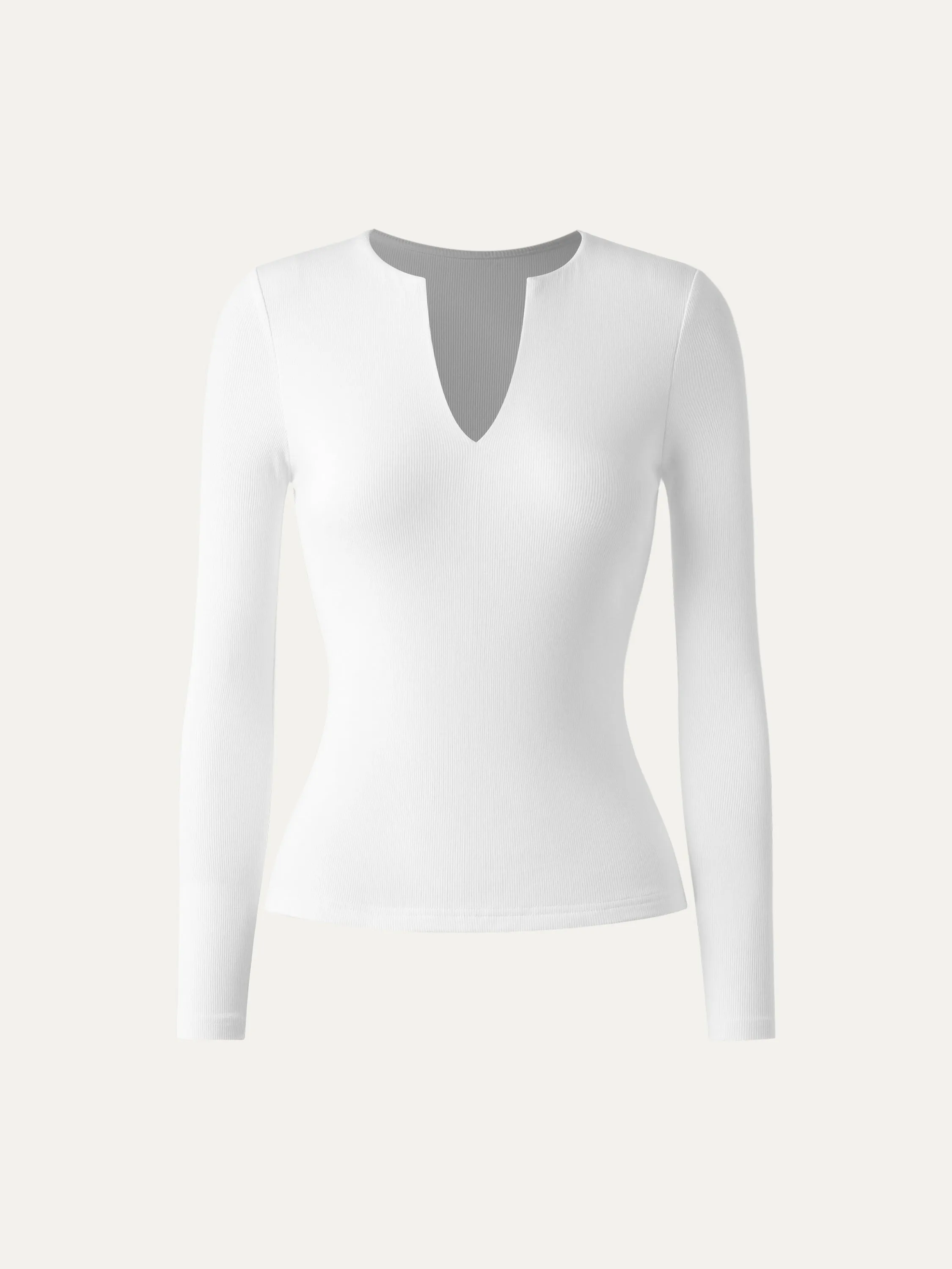 Plunge-V Long Sleeve Top sold by ogl move product image thumbnail 3