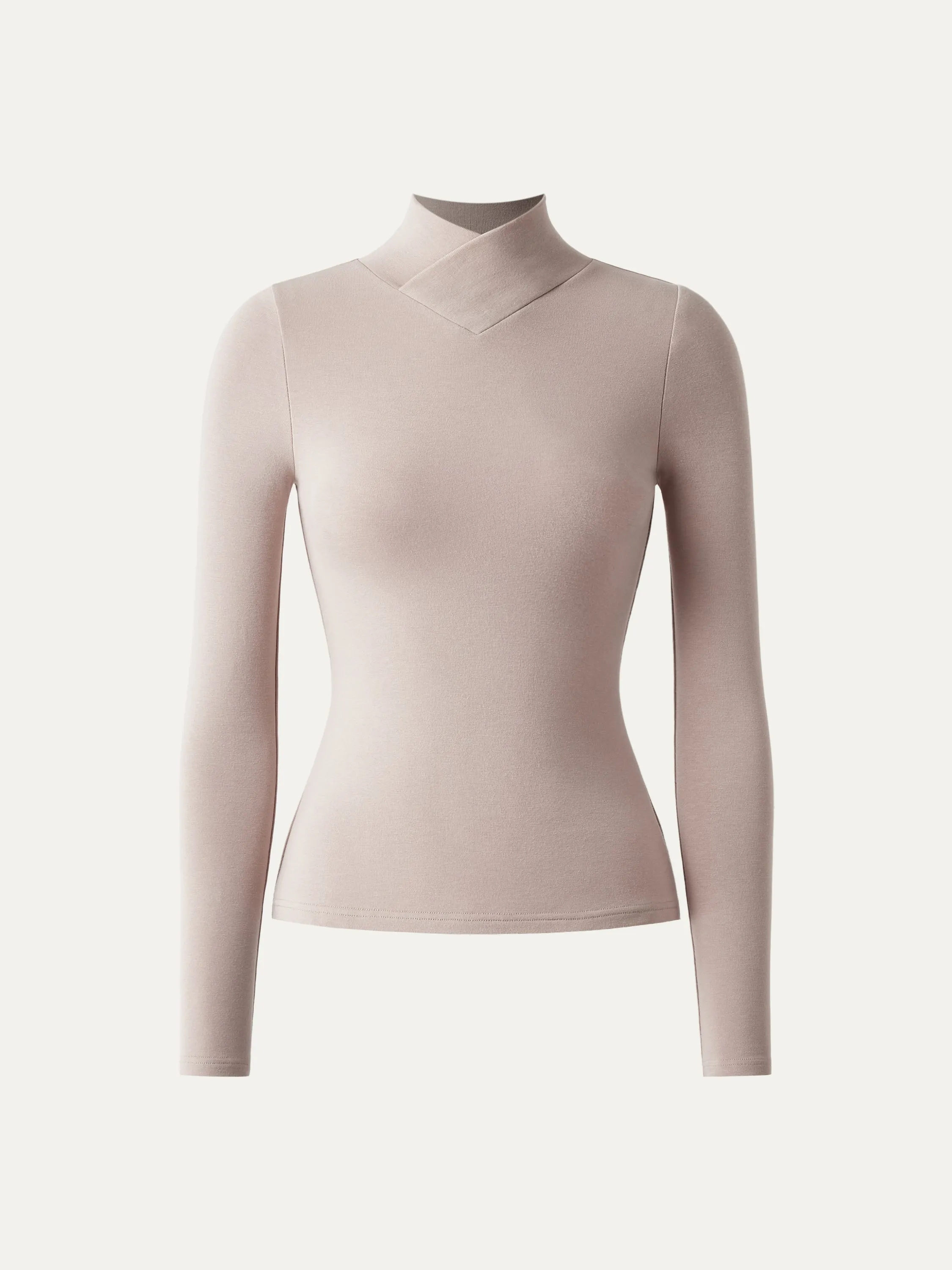 Crossover High Neck Long Sleeve Top sold by ogl move product image thumbnail 3