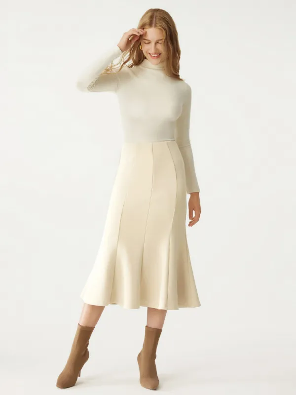 High Waisted Midi Fishtail Skirt sold by ogl move