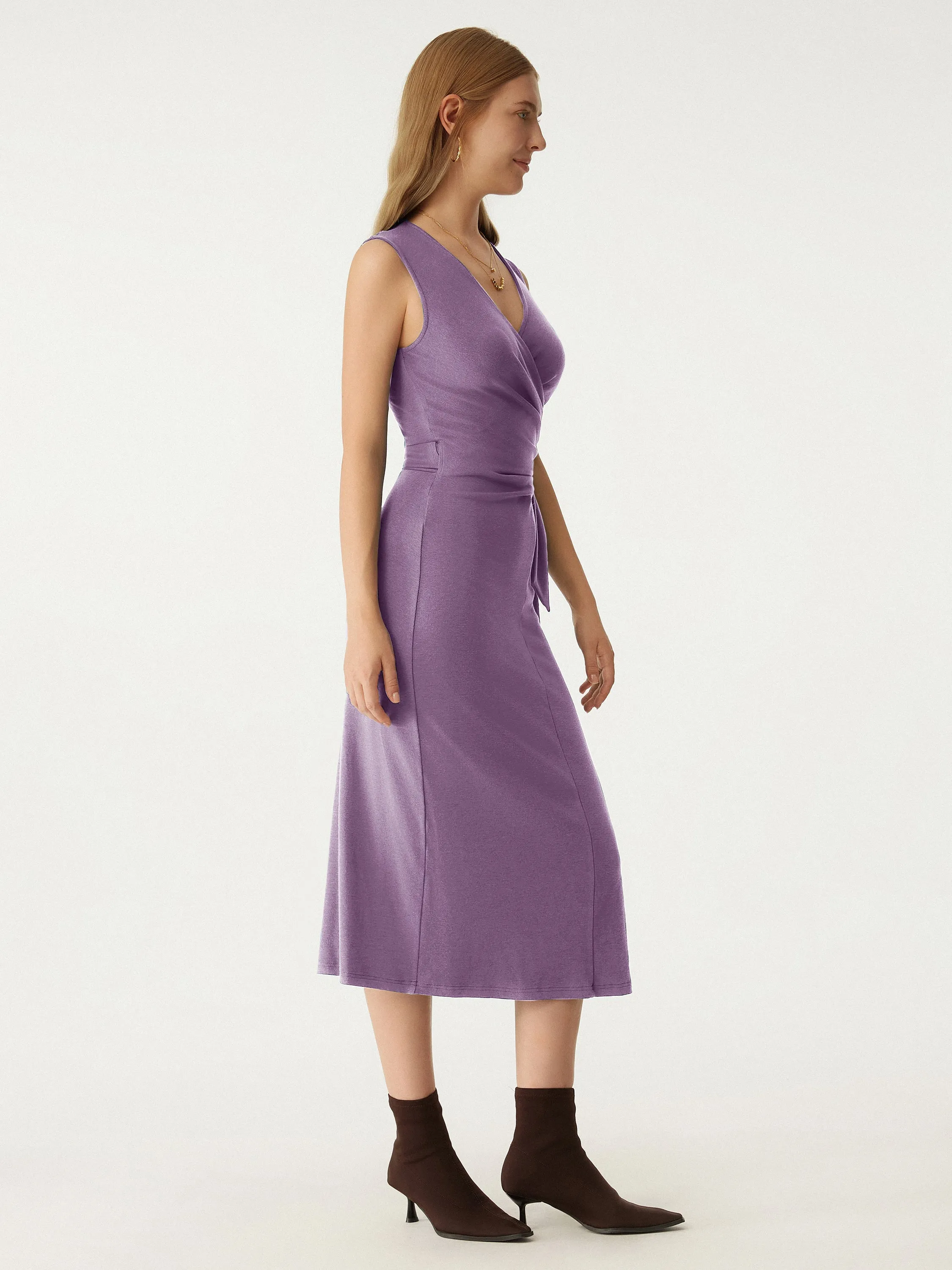 Wrap Midi Tank Dress sold by ogl move product image thumbnail 5