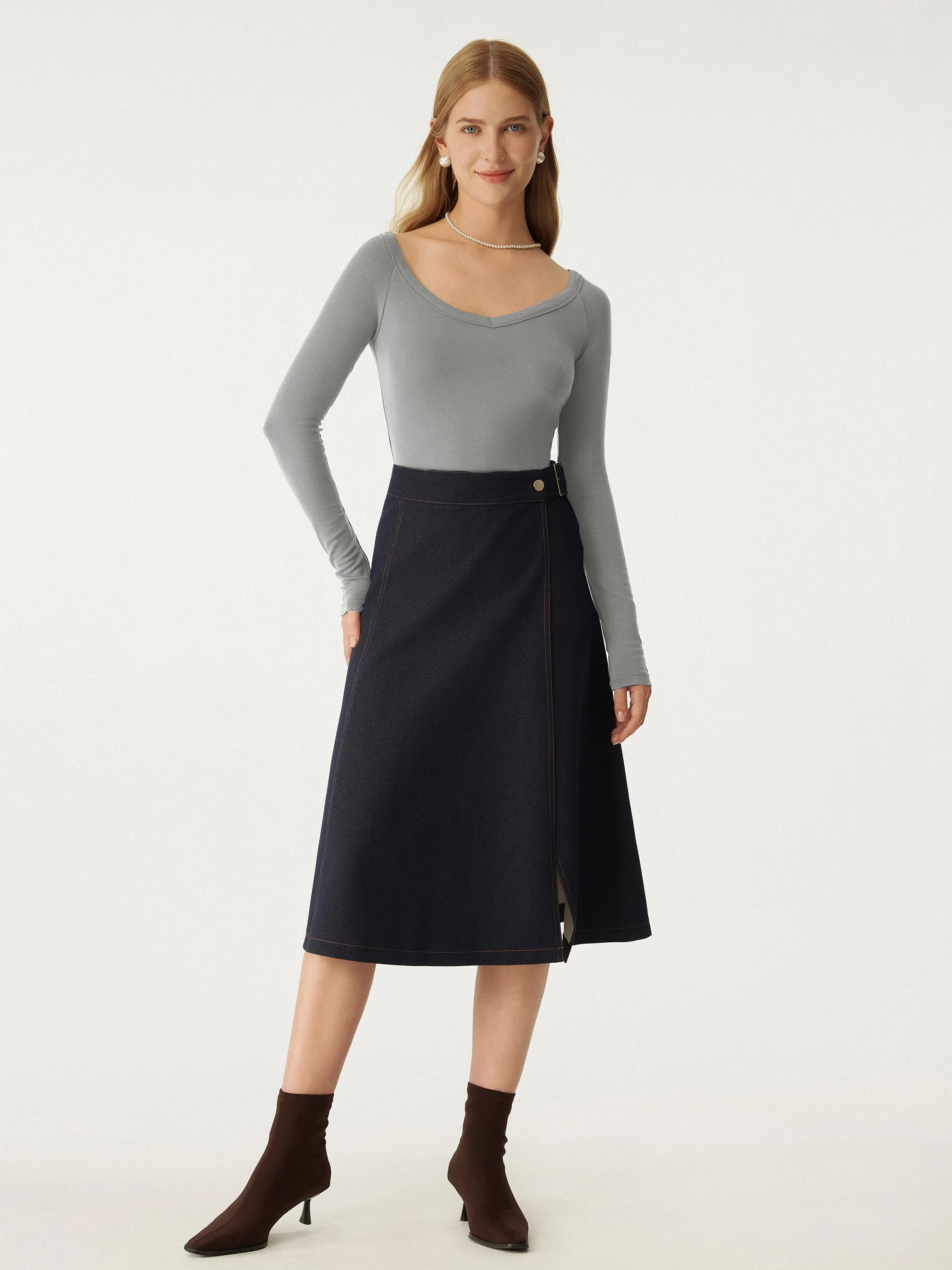 Eco-MiyaMoon® V-neck Base Layer Top sold by ogl move product image thumbnail 3