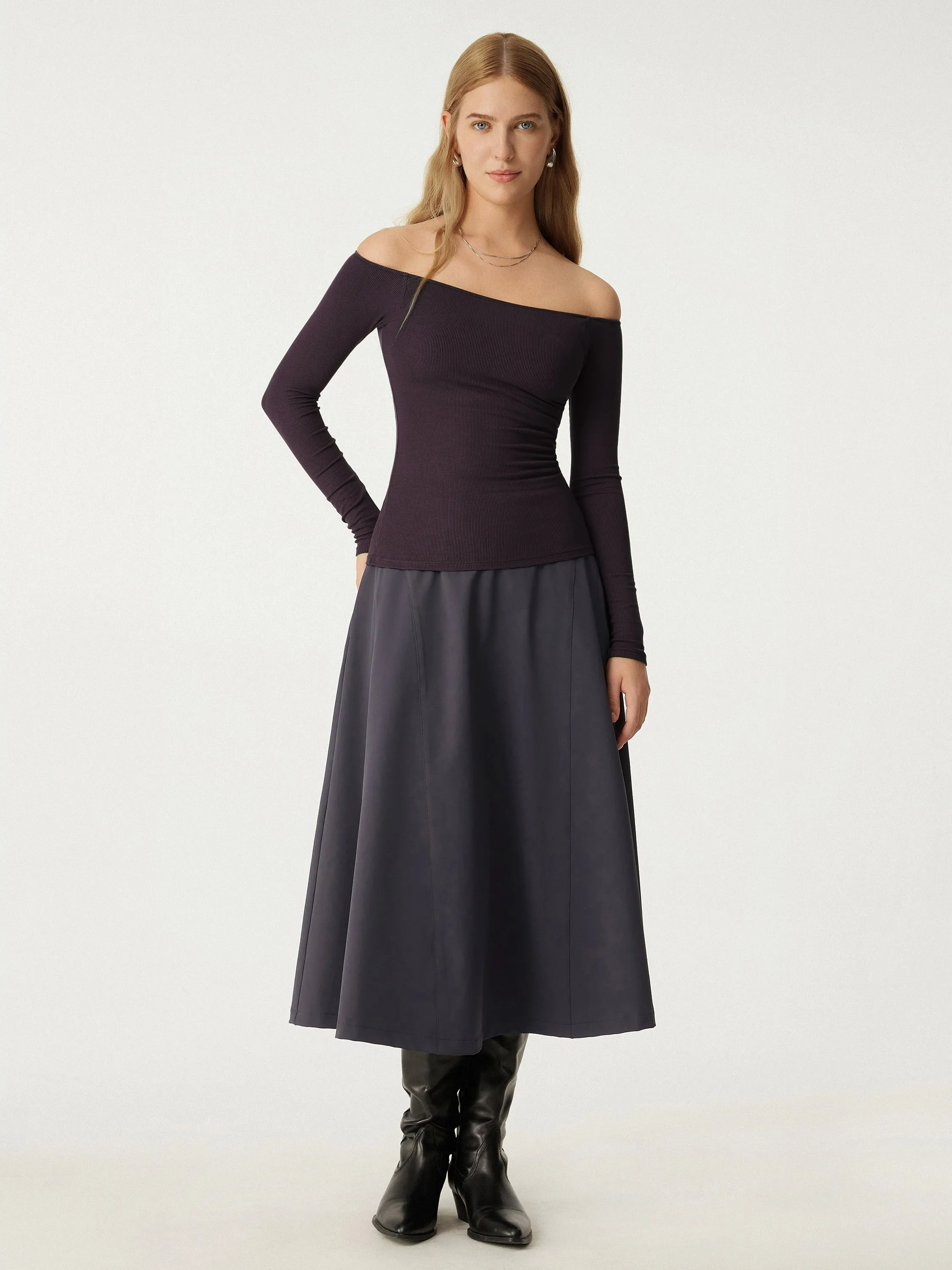 Scoop neckline Long Sleeve Brami Top sold by ogl move product image thumbnail 4