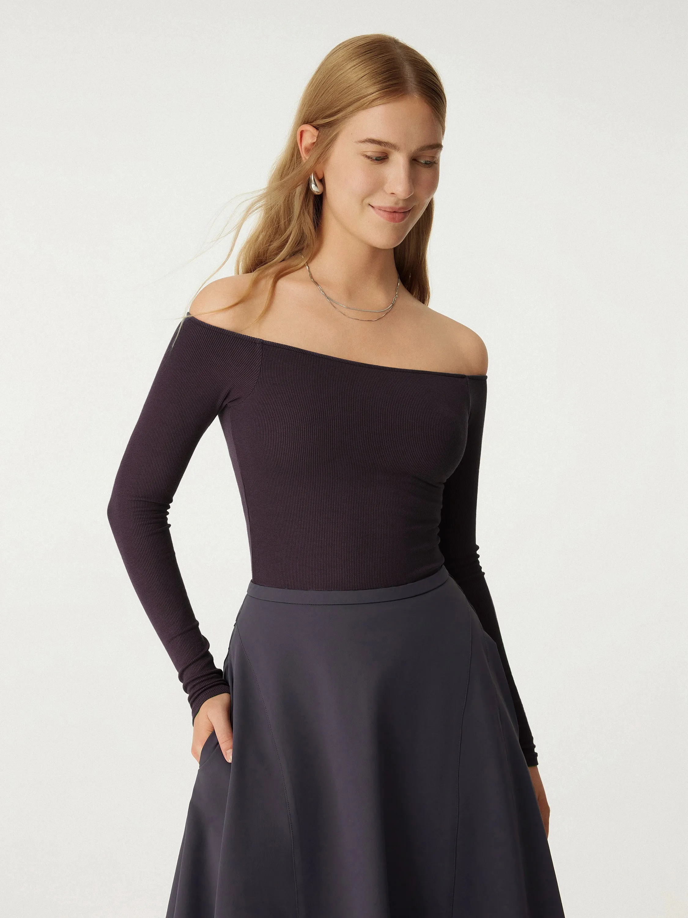 Scoop neckline Long Sleeve Brami Top sold by ogl move product image thumbnail 5