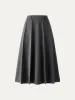 High Waisted Paneled Flare Hem Midi Skirt sold by ogl move
