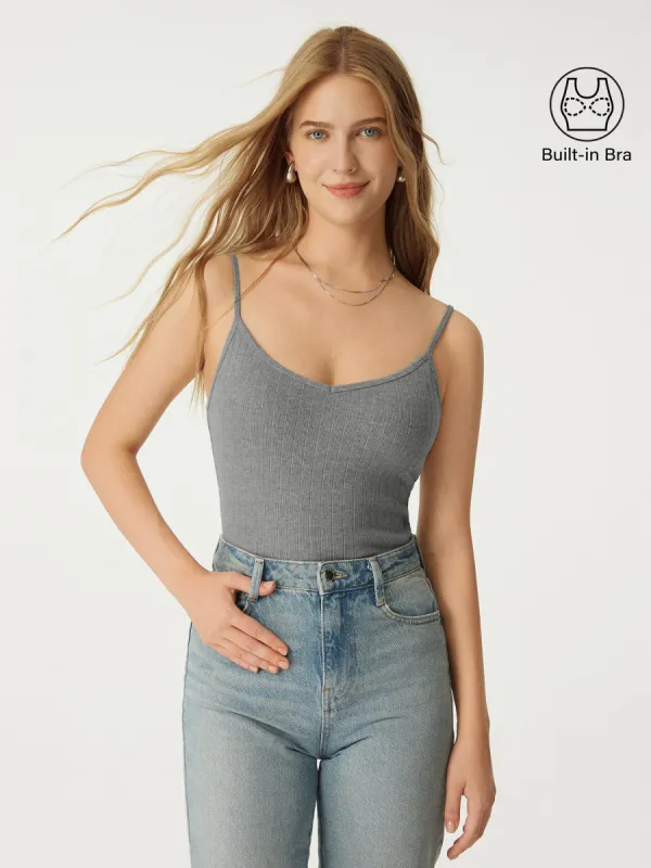 Wide Rib V-Neck Brami sold by ogl move