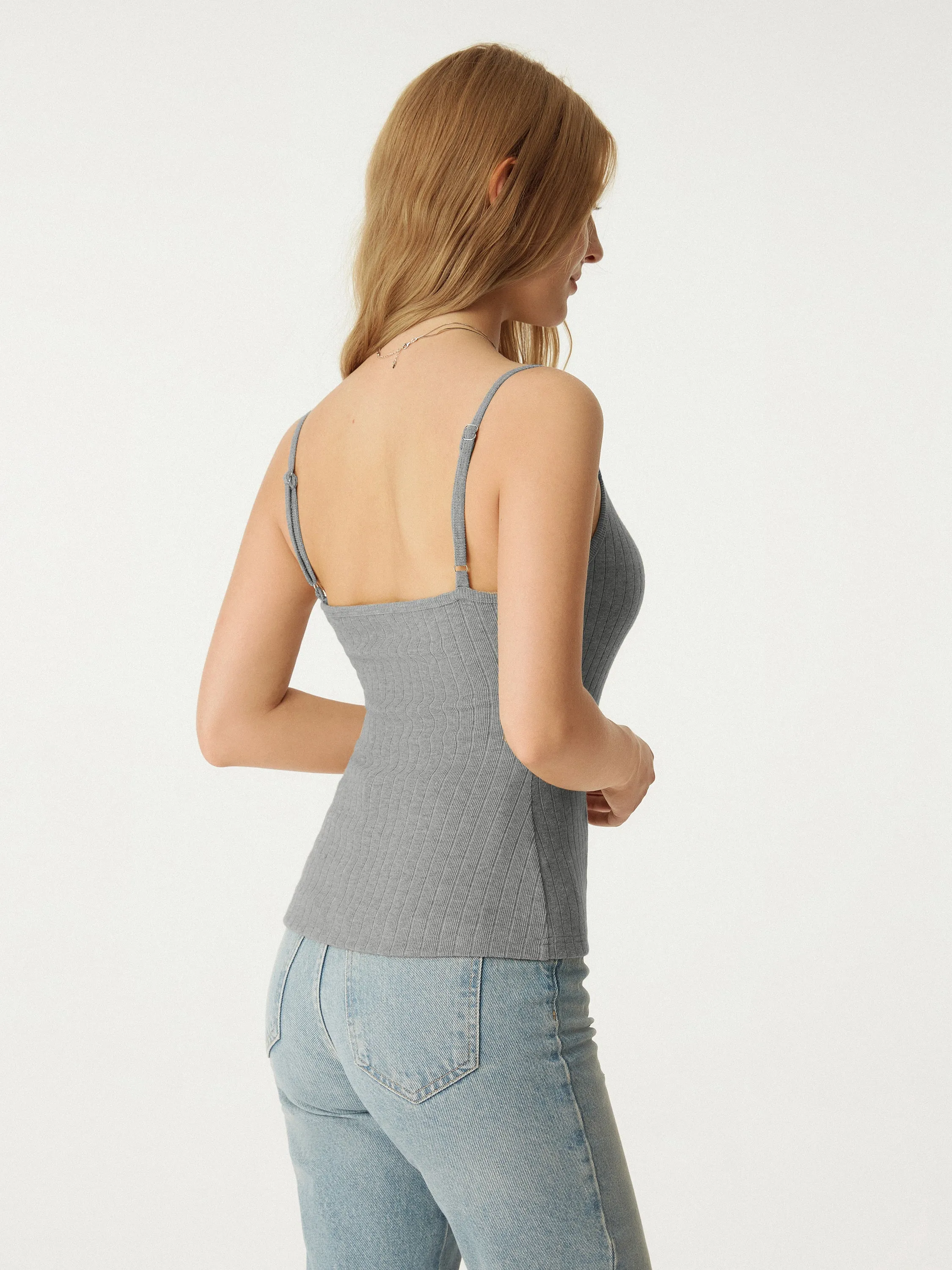 Wide Rib V-Neck Brami sold by ogl move product image thumbnail 2