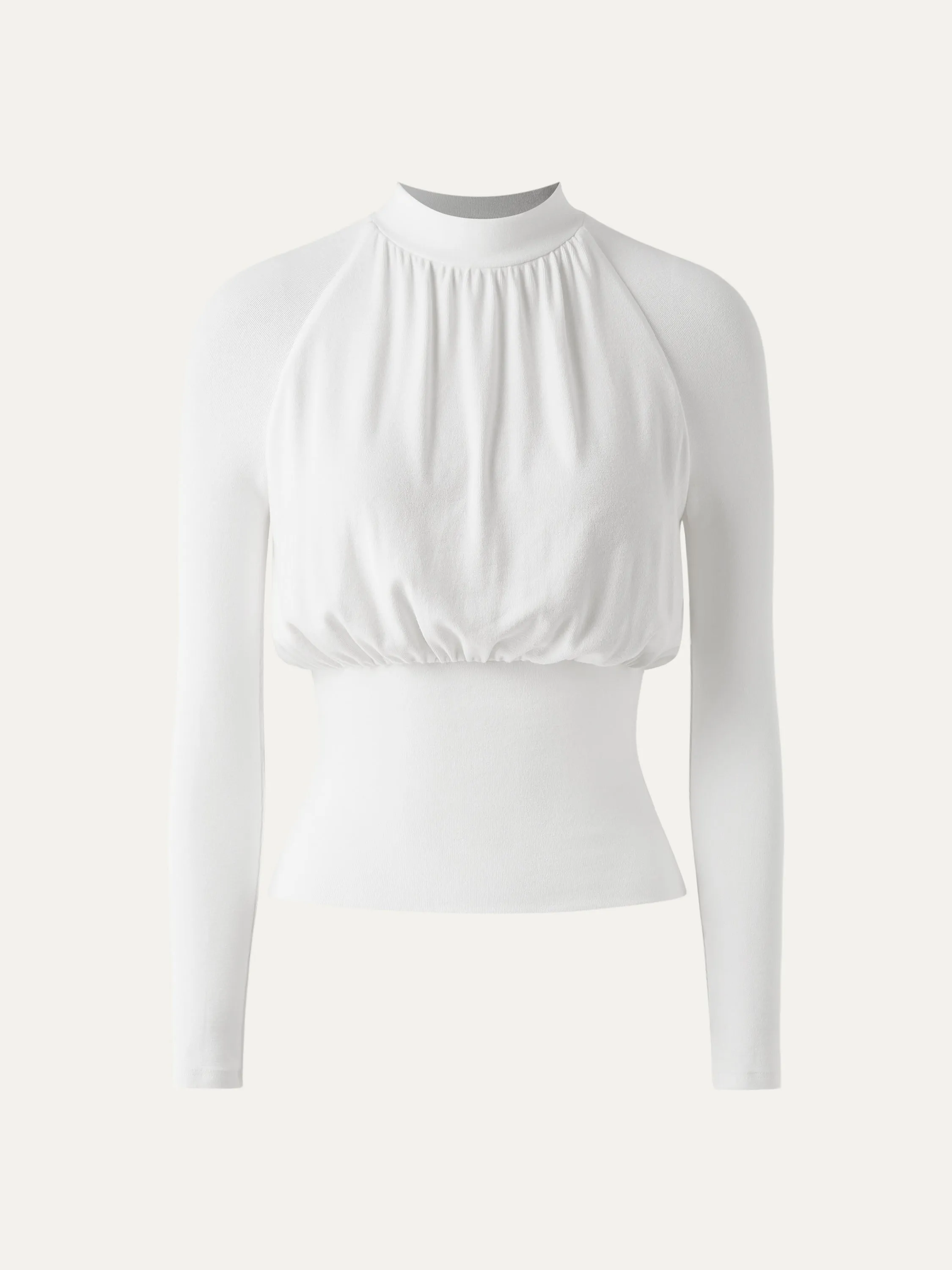 Mockneck Gathers Raglan Sleeve Brami Top sold by ogl move product image thumbnail 2