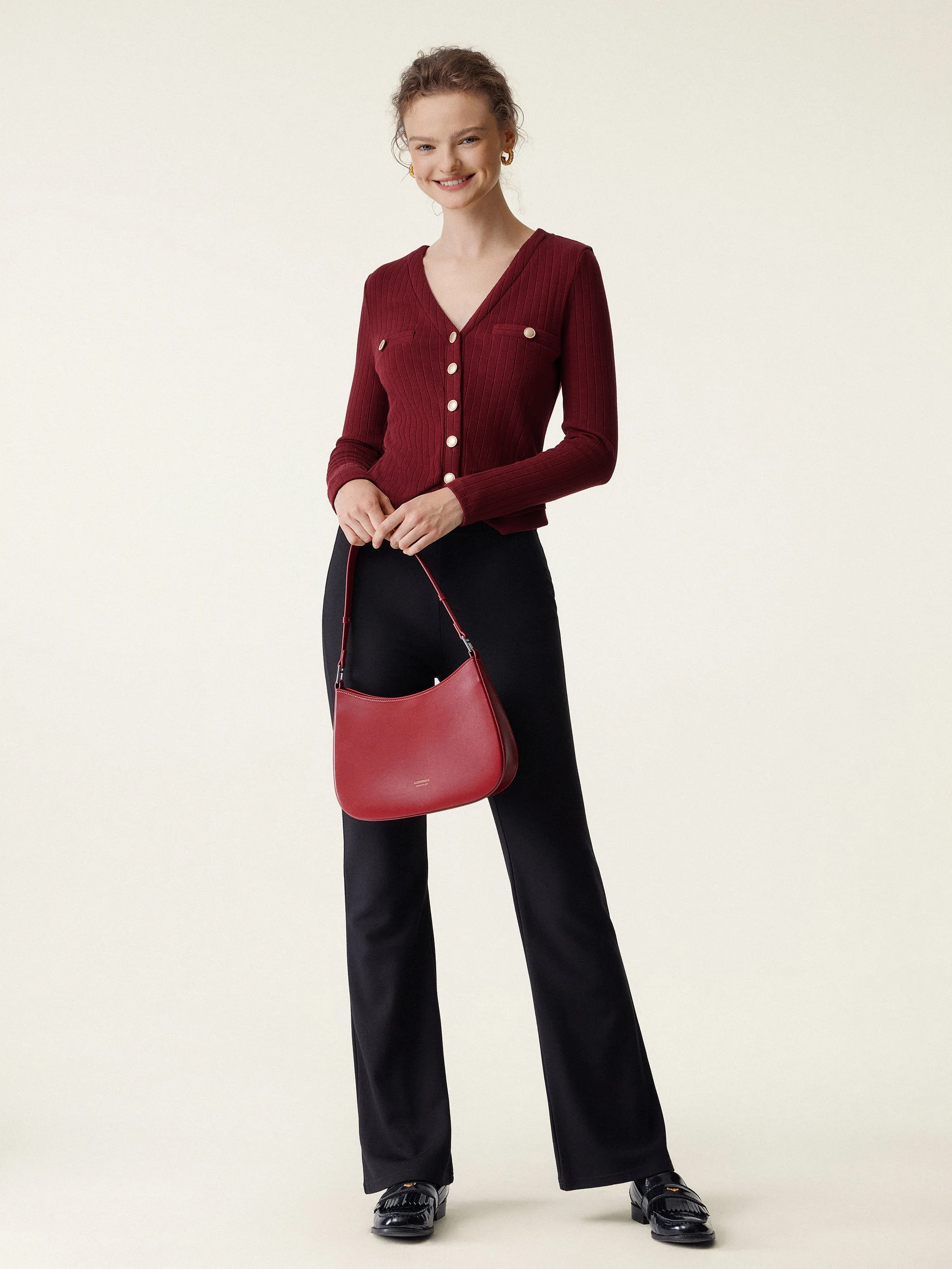 Button-Down Slim Cardigan sold by ogl move product image thumbnail 4