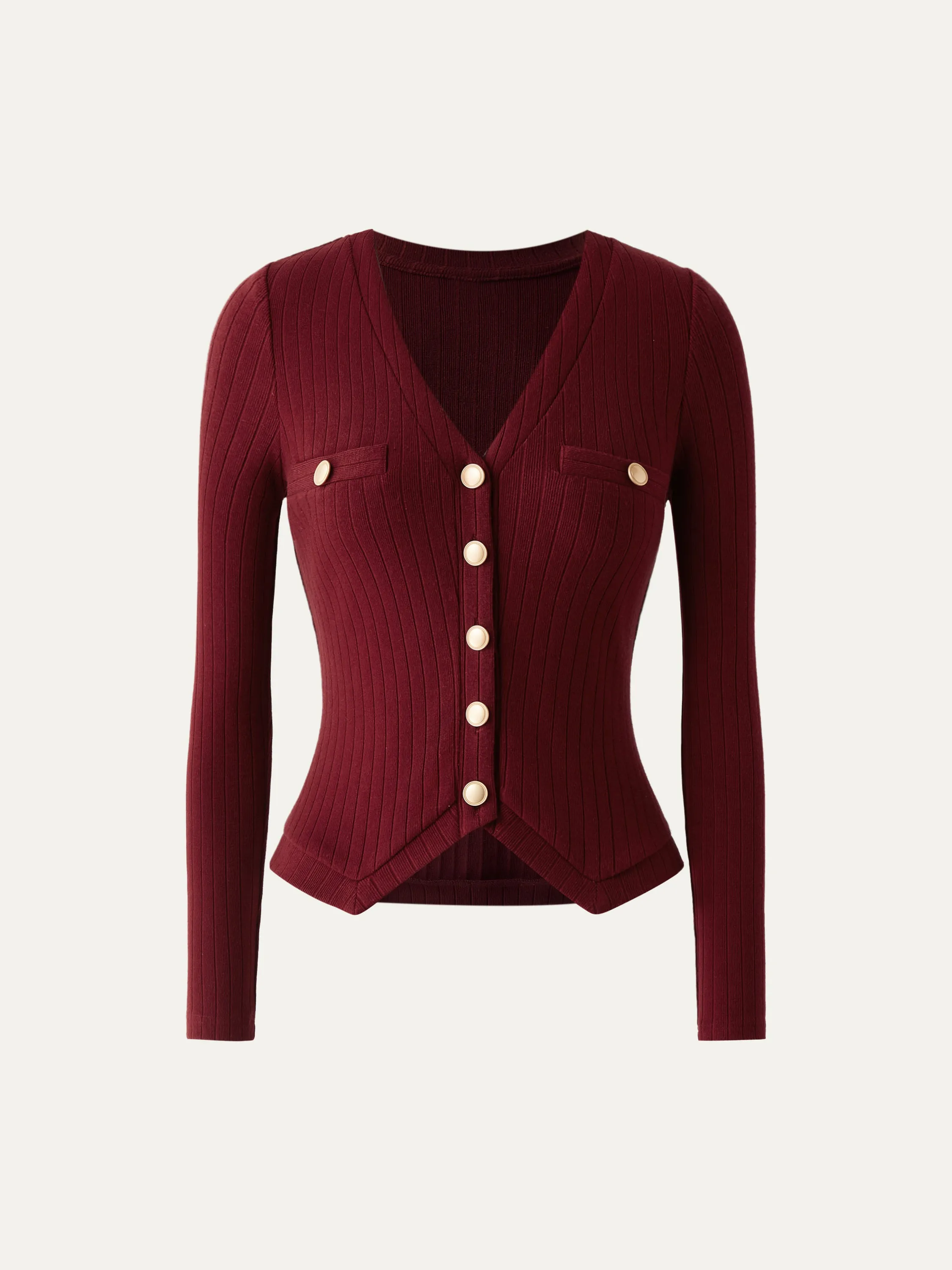 Button-Down Slim Cardigan sold by ogl move product image thumbnail 2