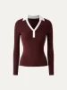 Contrast Collar Polo sold by ogl move