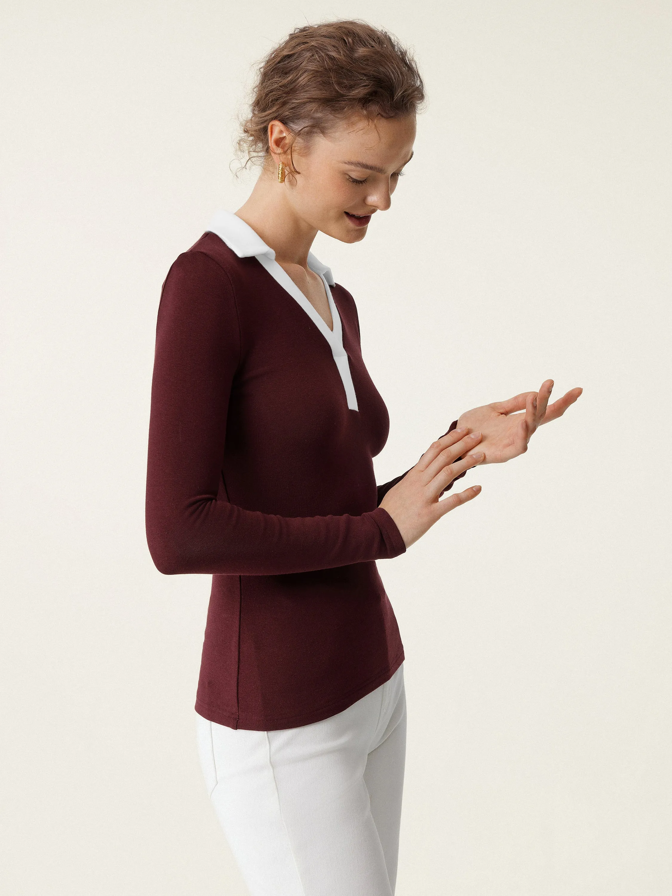 Contrast Collar Polo sold by ogl move product image thumbnail 5