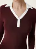 Contrast Collar Polo sold by ogl move