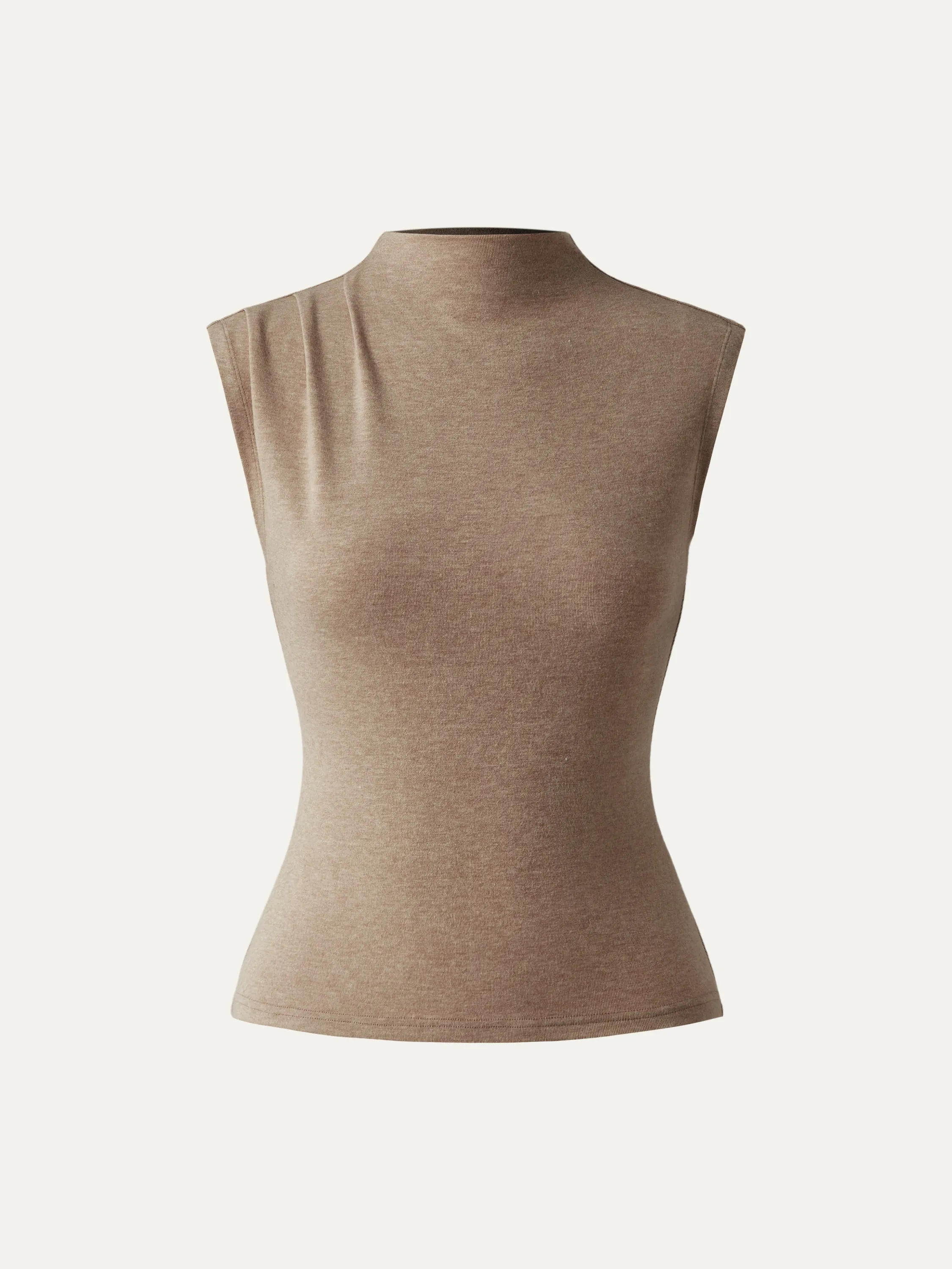 Mockneck Tucks Tank sold by ogl move product image thumbnail 2