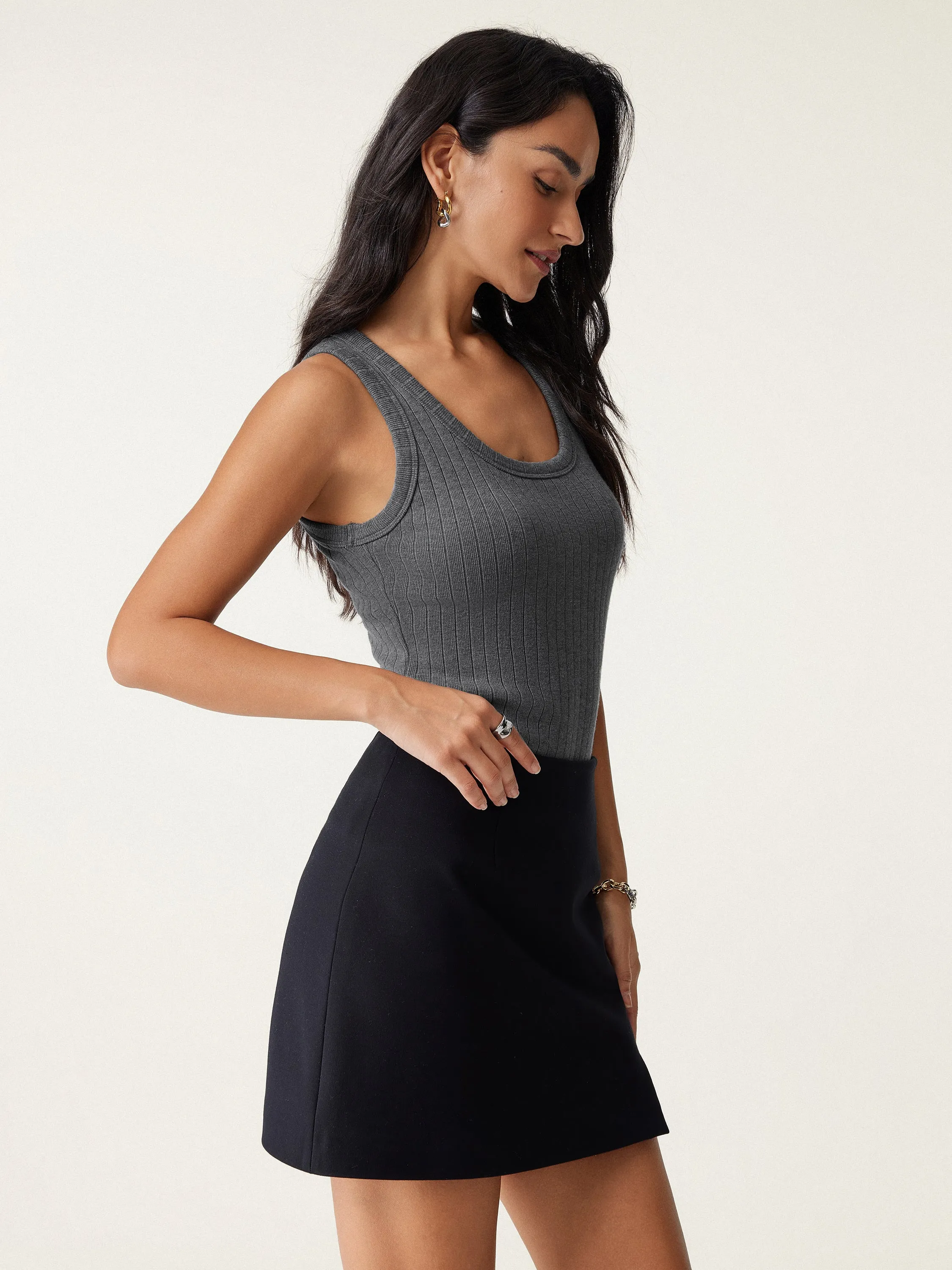 Wide Rib Scoop Brami Tank sold by OGLmove product image thumbnail 5