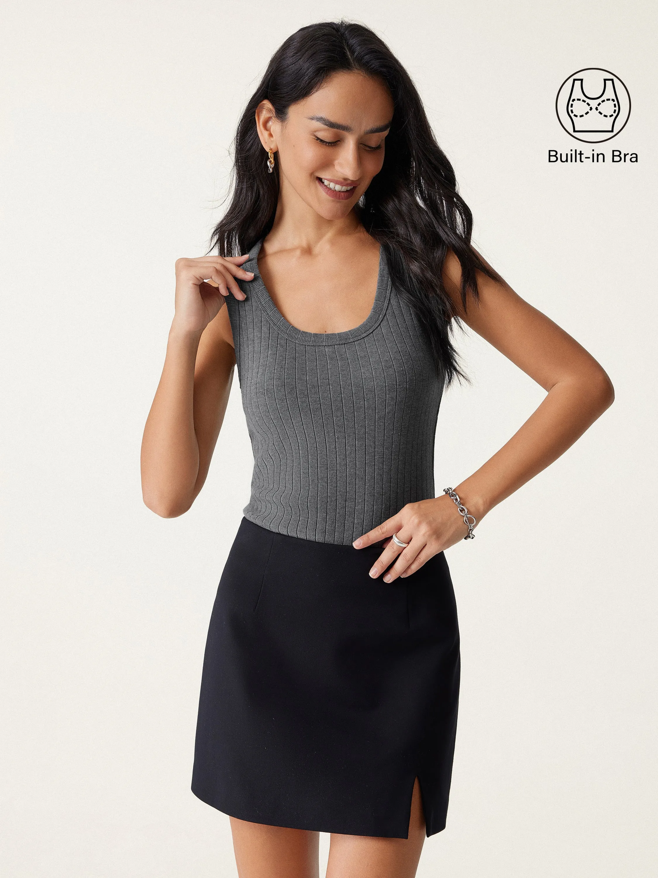 Wide Rib Scoop Brami Tank sold by OGLmove