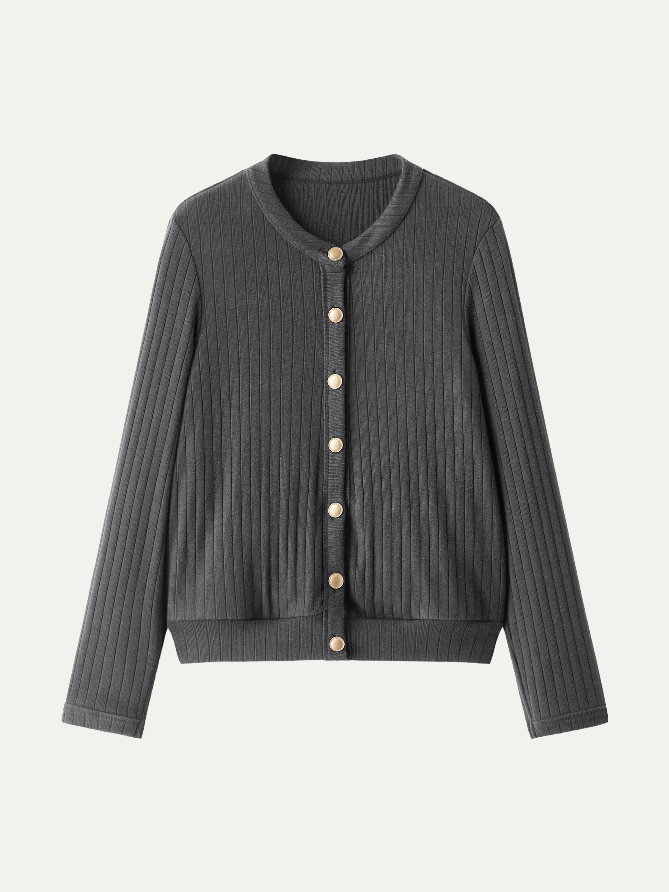 Wide Rib Button-Down Cardigan sold by ogl move