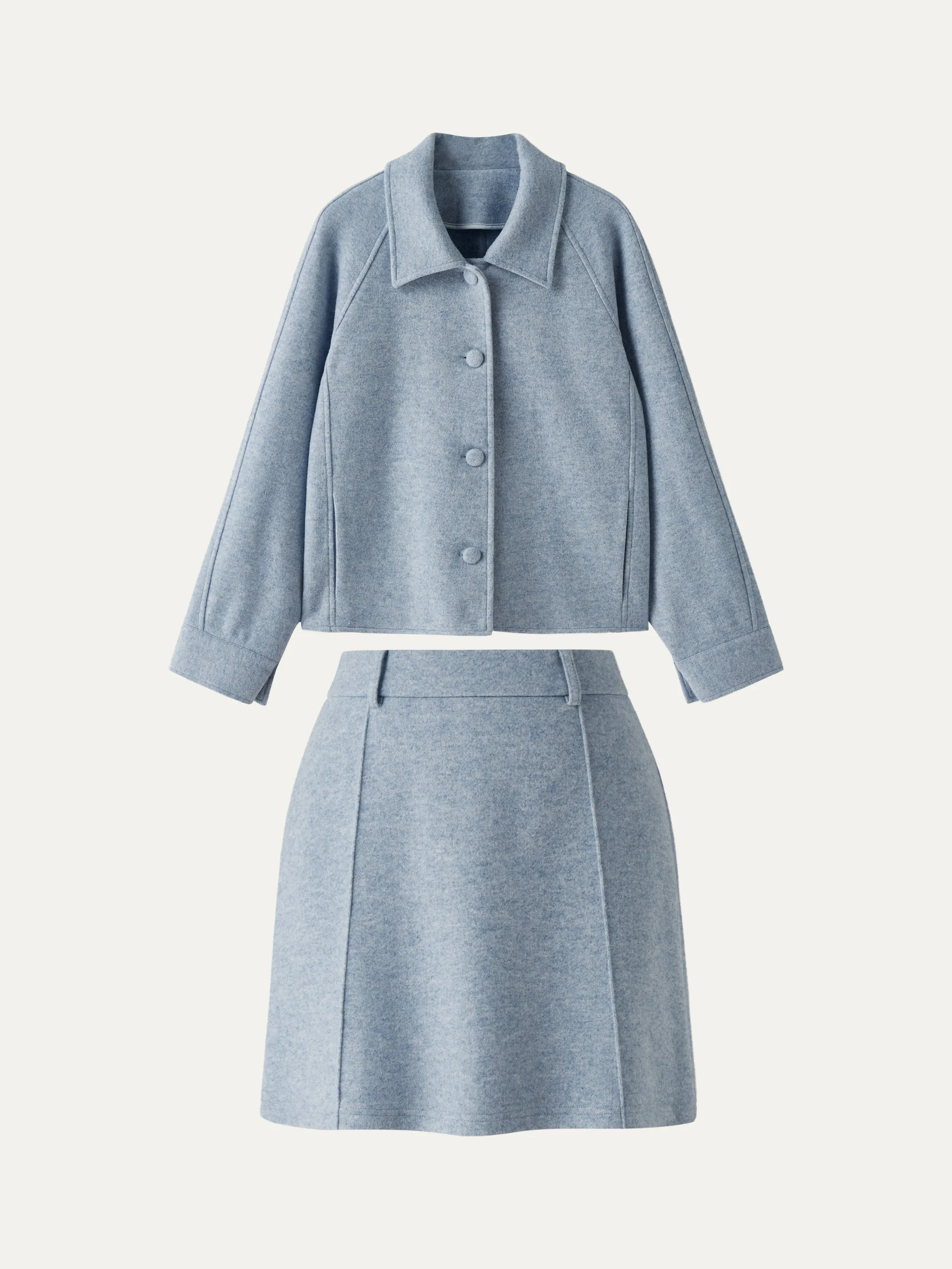 2Pcs Set Cropped Jacket & A Line Mini Skirt sold by ogl move product image thumbnail 4