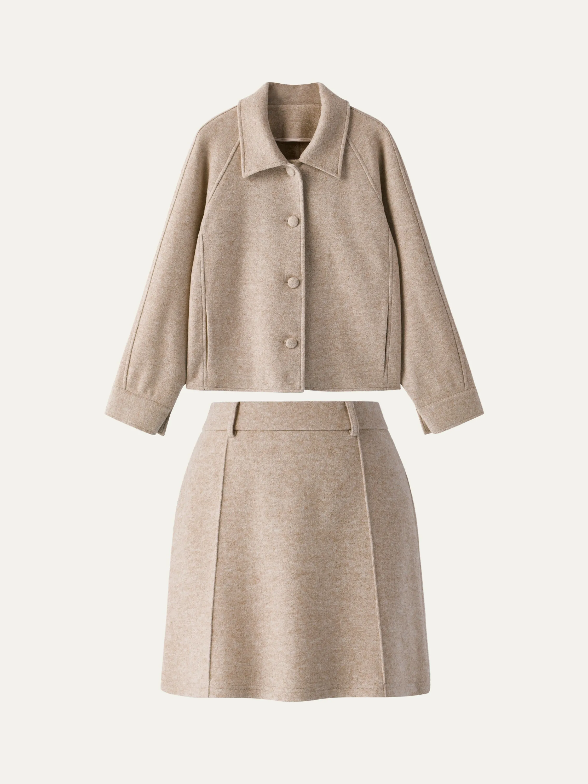 2Pcs Set Cropped Jacket & A Line Mini Skirt sold by ogl move product image thumbnail 2